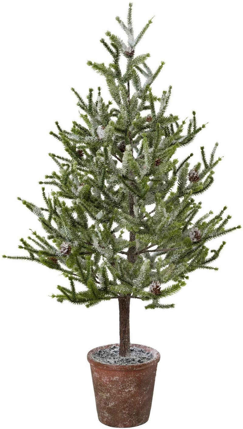 my home Künstlicher Weihnachtsbaum Weihnachtsdeko, künstlicher Christbaum, Tannenbaum, Fichte mit Schnee