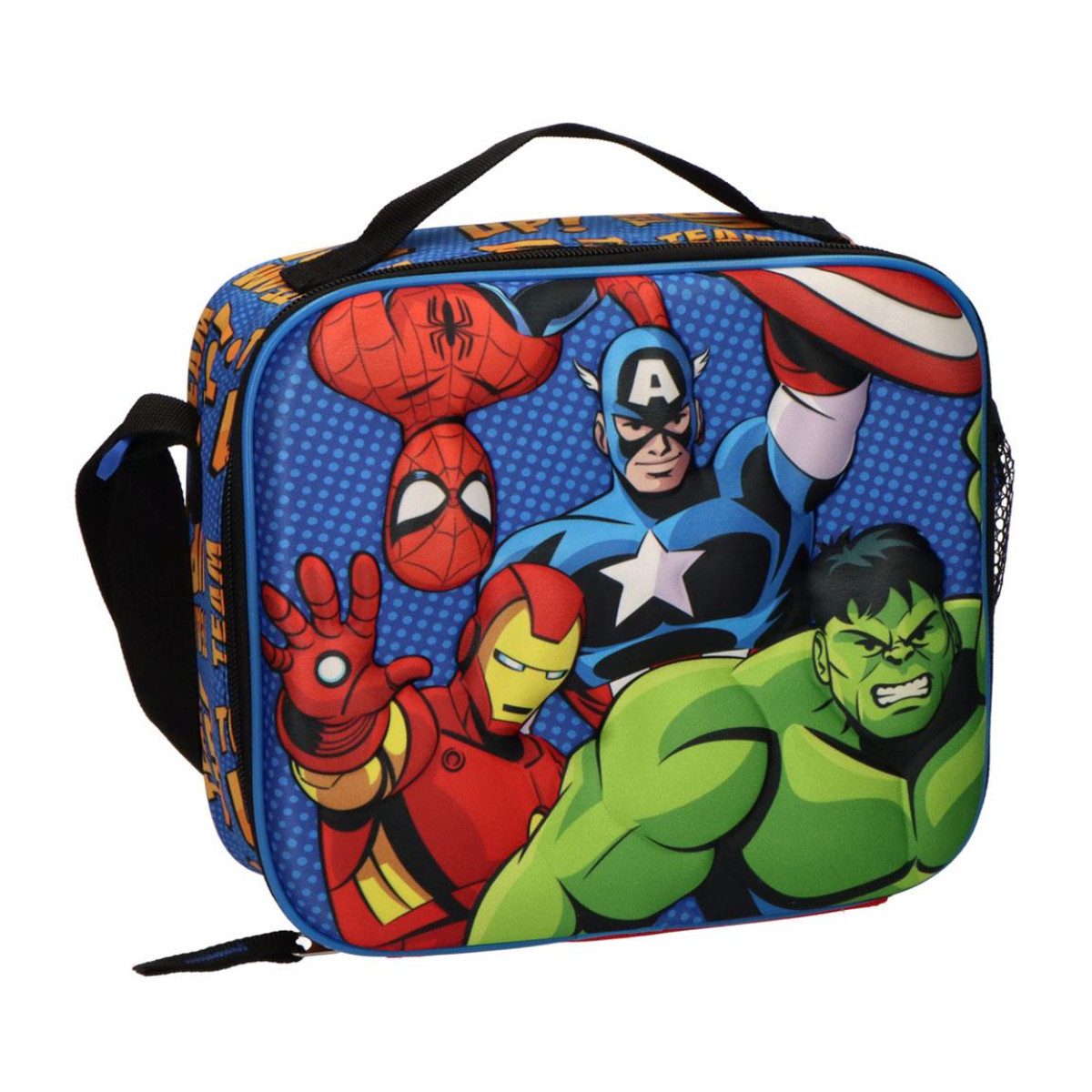 The AVENGERS Kühltasche - Kinder 3D Lunch Tasche Isolierbeutel für Pausenbrot Snacks Getränke