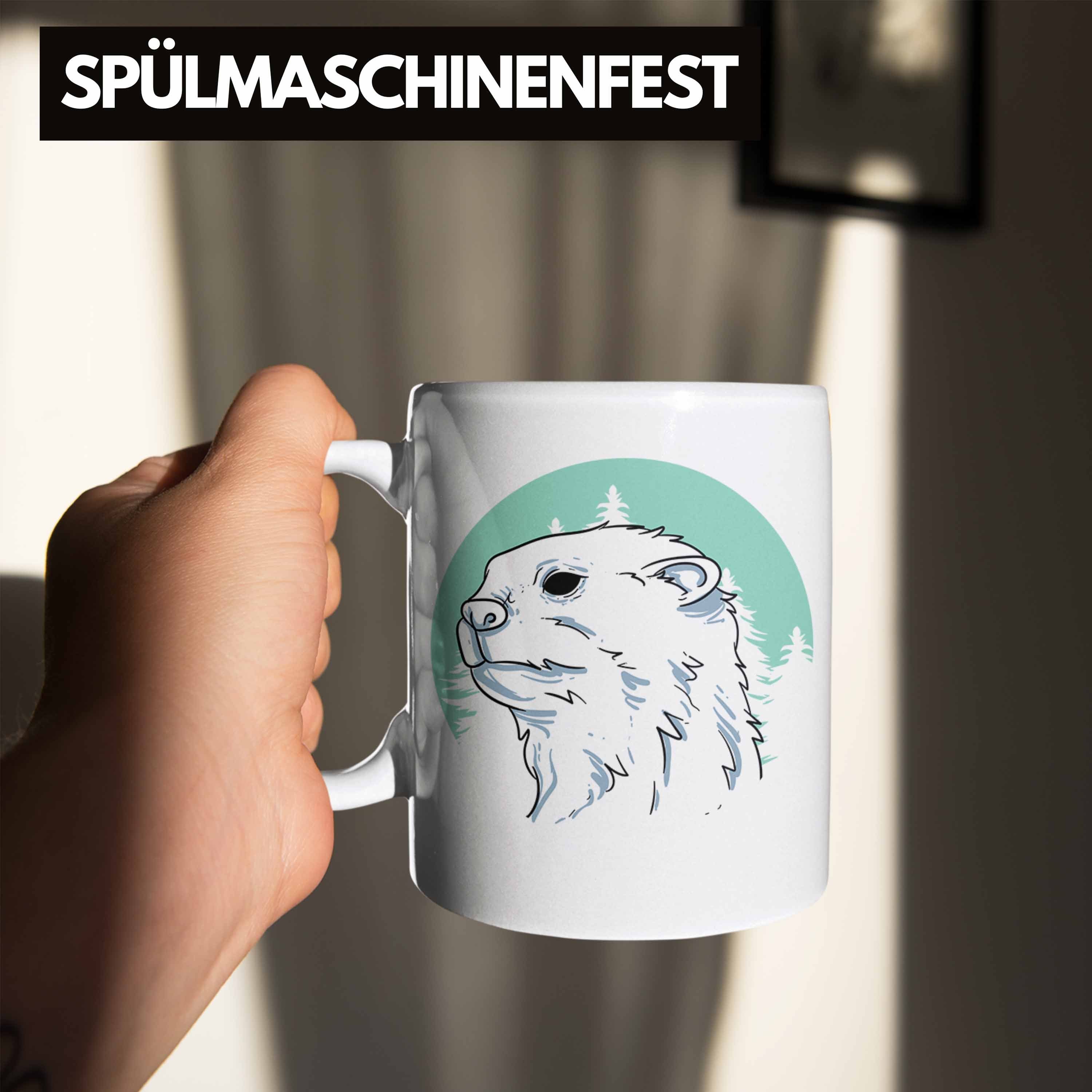 Tasse Otter Natur Geschenkidee Tasse Geschenk Otter-Liebhaber Weiss Trendation Geburtstag