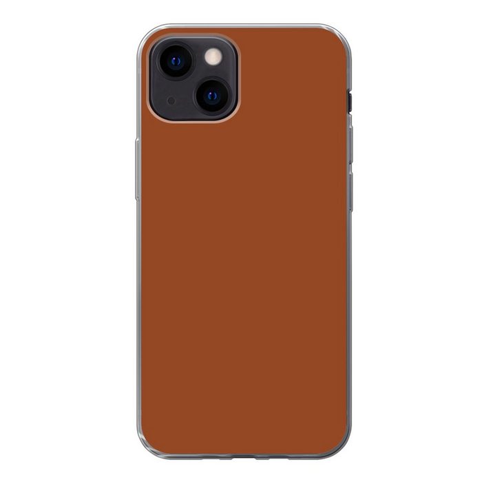 MuchoWow Handyhülle Terrakotta - Braun - Palette - Unifarben - Farben - Farbe Handyhülle Apple iPhone 13 Mini Smartphone-Bumper Print Handy