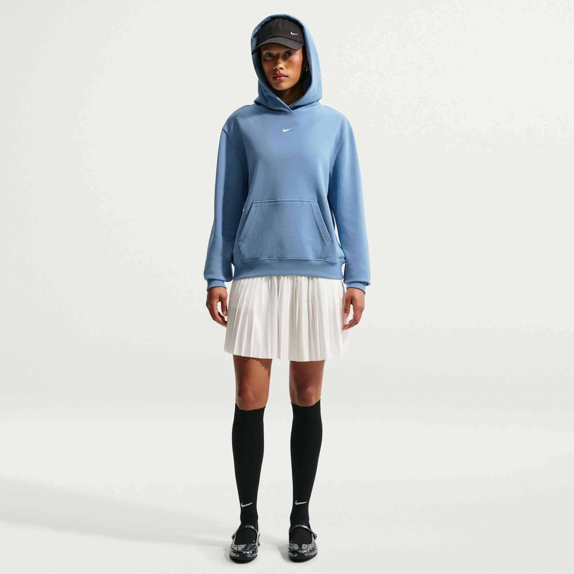 Nike Sportswear Kapuzensweatshirt W NK STDO FLC LW STD PO HDY mit Kapuze, Langarm, aus angerauter Sweatware