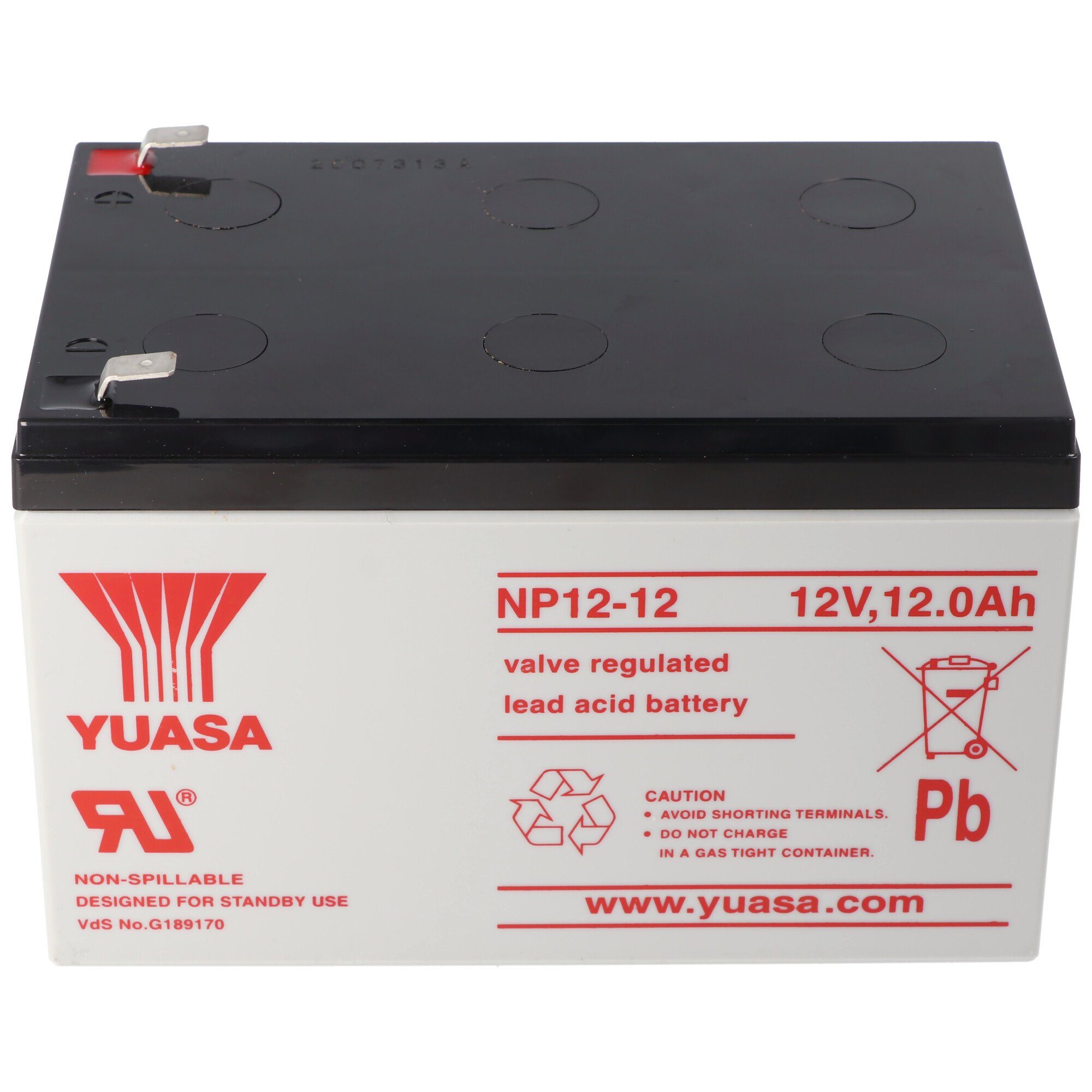 Yuasa YUASA NP12-12 Akku Blei PB 12 Volt 12000mAh Akku 12000 mAh (12,0 V)
