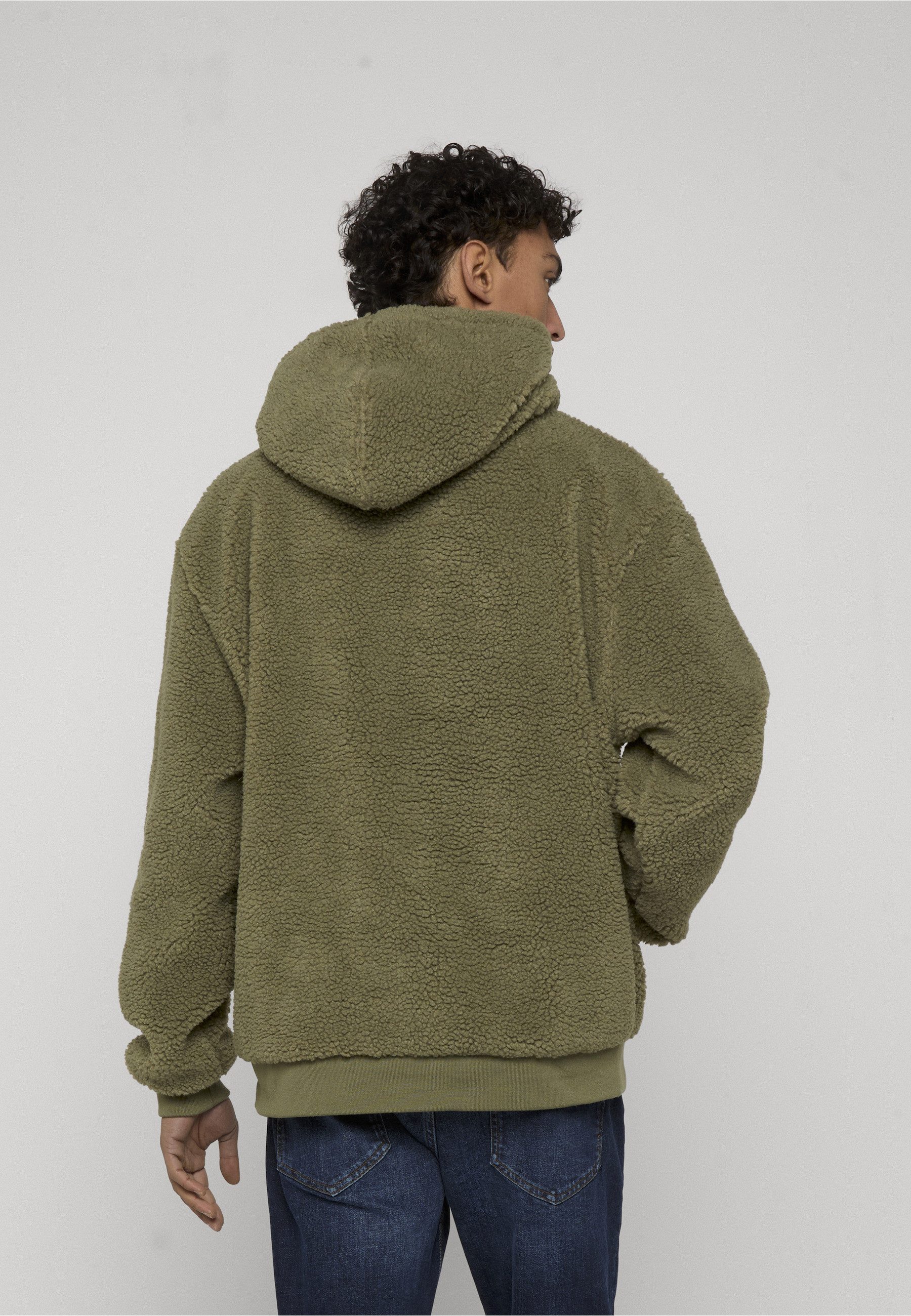 Karl Kani Rundhalspullover Karl Kani Herren KM213-064-1 Small Signature Teddy Hoodie (1-tlg)