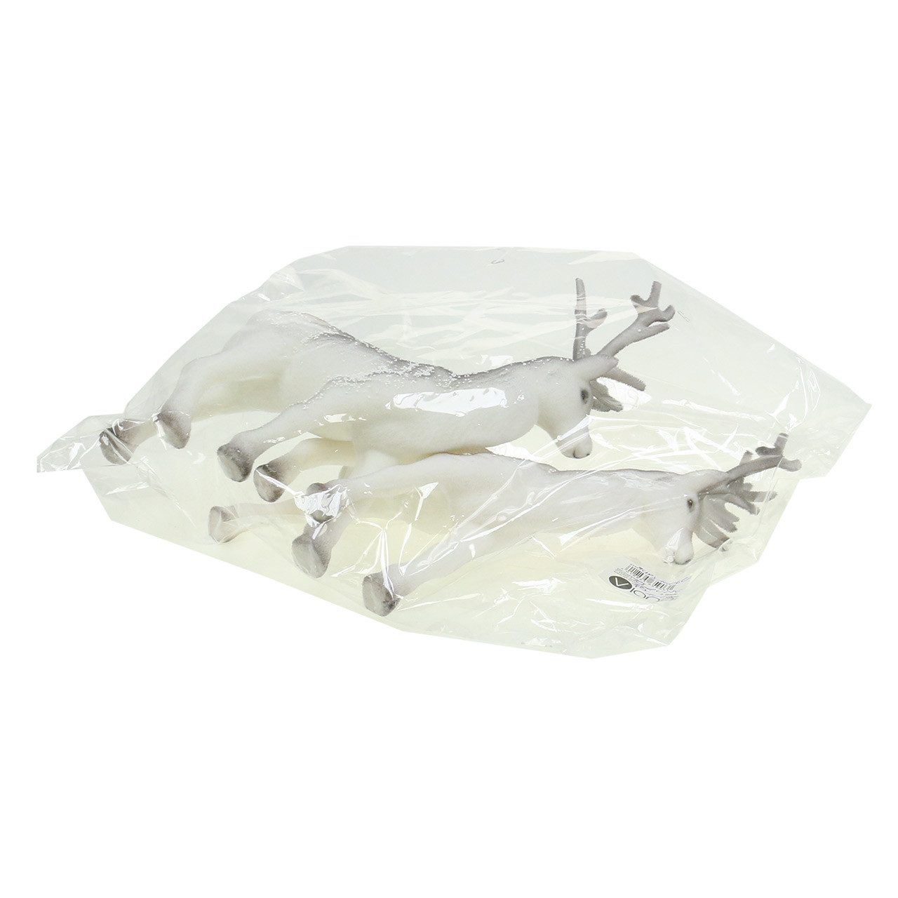 Florists Products Weihnachtsmann Deko Hirsch Set beflockt beschneit 27,5cm 2 Stück Winter – Bild 5 von 5