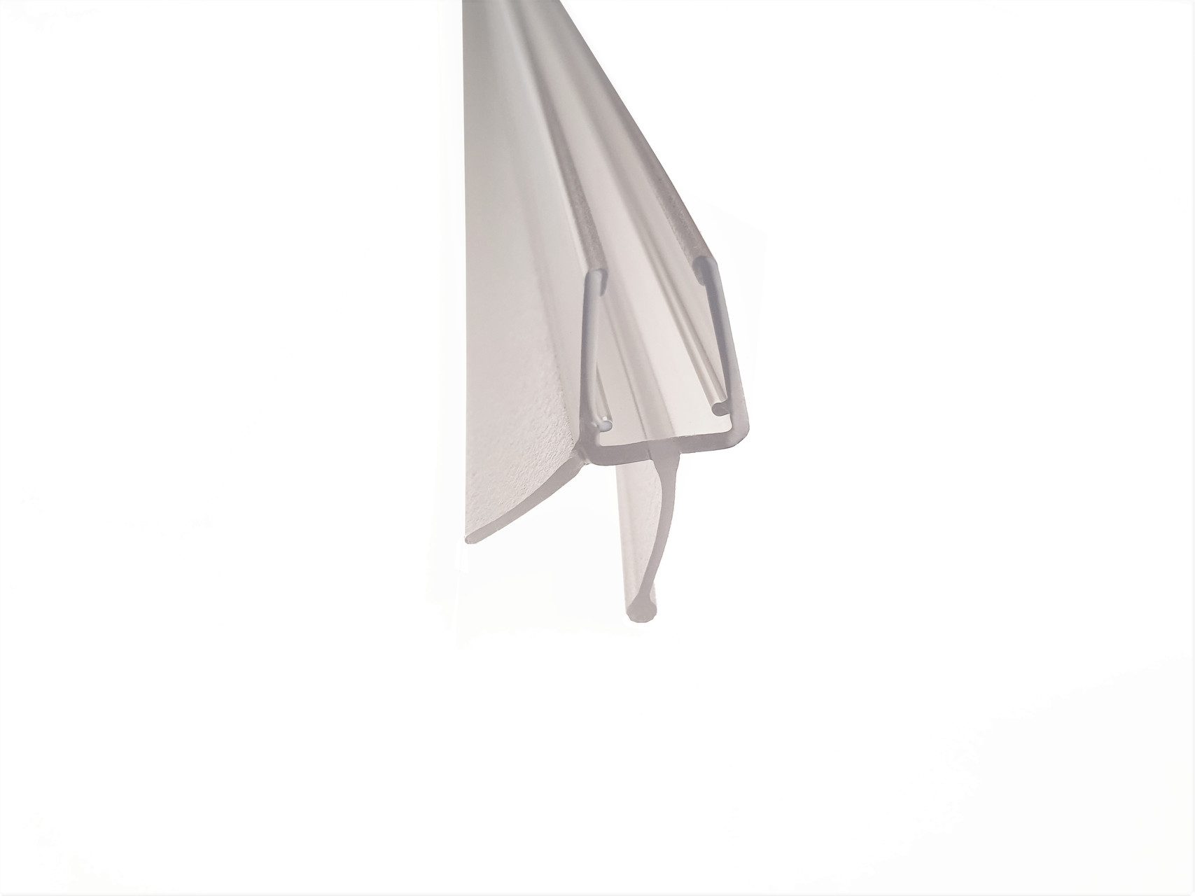 Kristhal Dusch- & Baddesign Duschdichtung Streiflippendichtung mit Abtropfleiste und Verstärkung unten, L: 100 cm, Ersatz Dichtung für Duschtür oder Duschabtrennung aus 6 oder 8 mm Glas