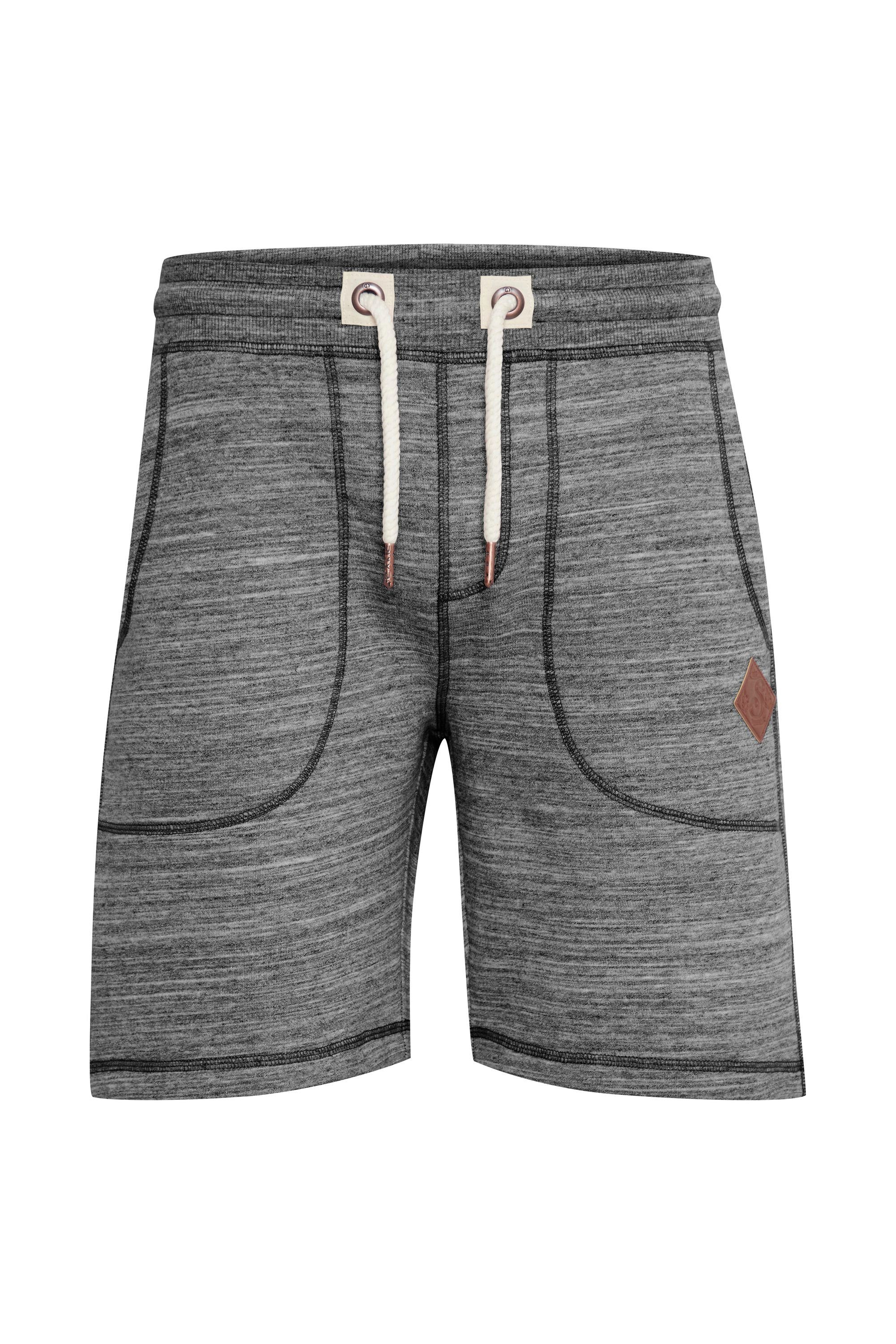 Sorgfältig ausgewählt Solid Sweatshorts SDAris kurze Hose Kontrastkordeln (8236) Grey Melange mit