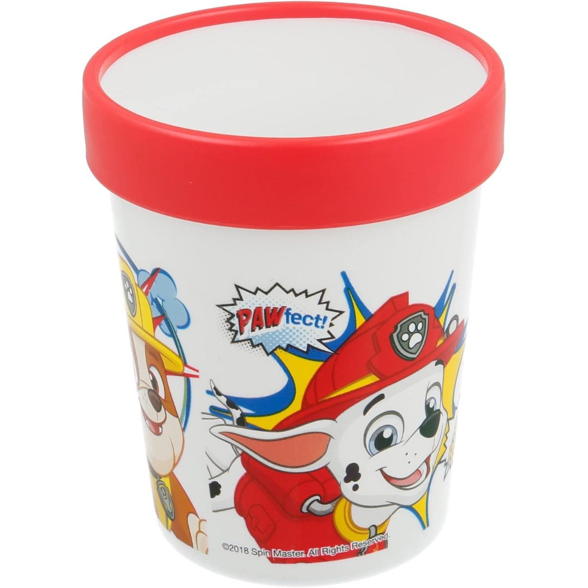 PAW PATROL Kinderbecher 250 ml rutschfest Kunststoff Trinkbecher, 1-tlg., Kunststoff