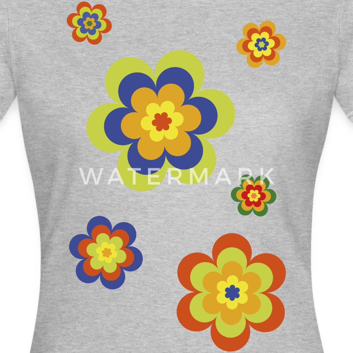 Spreadshirt T-Shirt Hippie Flower Power Blumen Frauen T-Shirt (1-tlg) günstig online kaufen