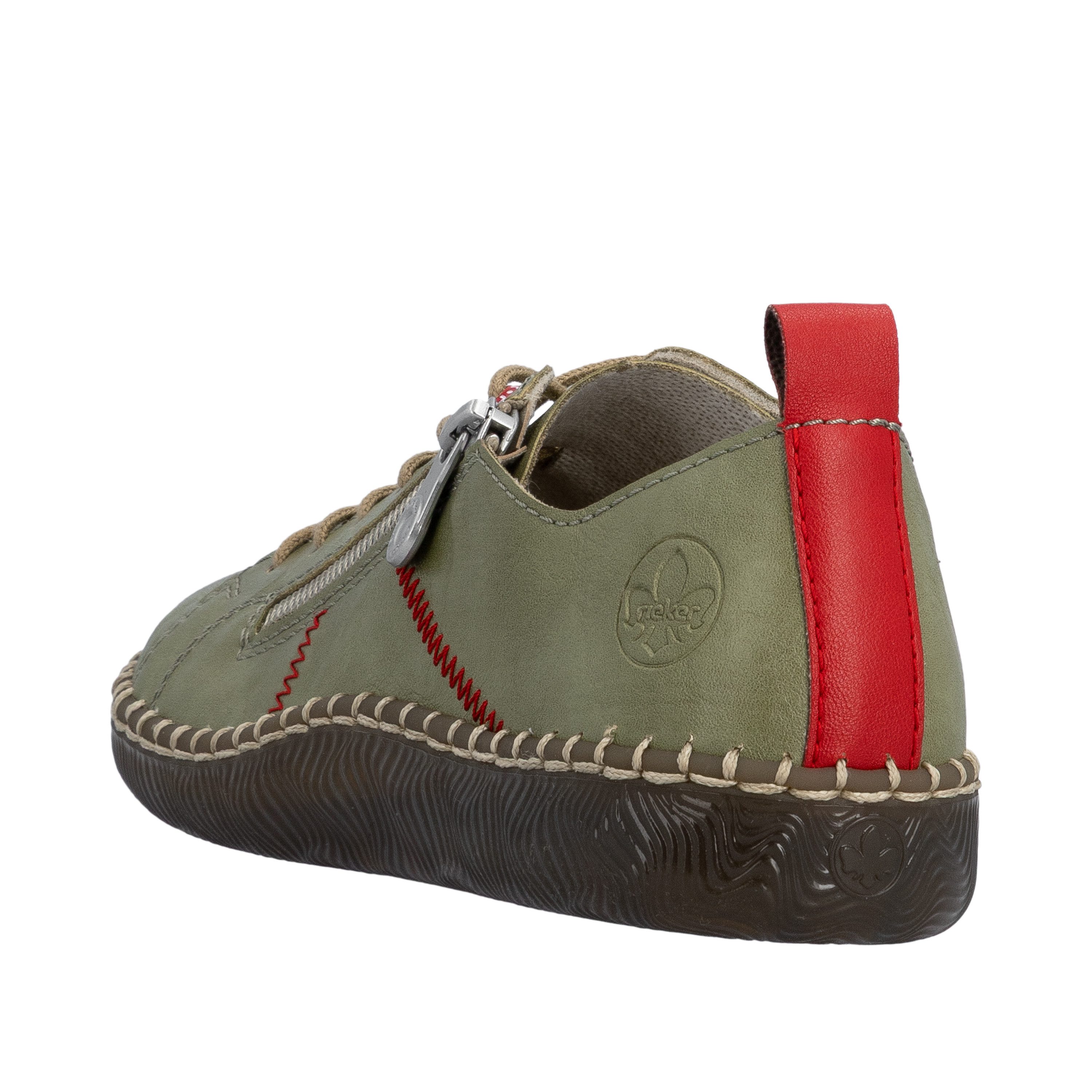 Rieker Sneaker Casual-Sneaker, Halbschuh, Schnürschuh mit Ziernaht