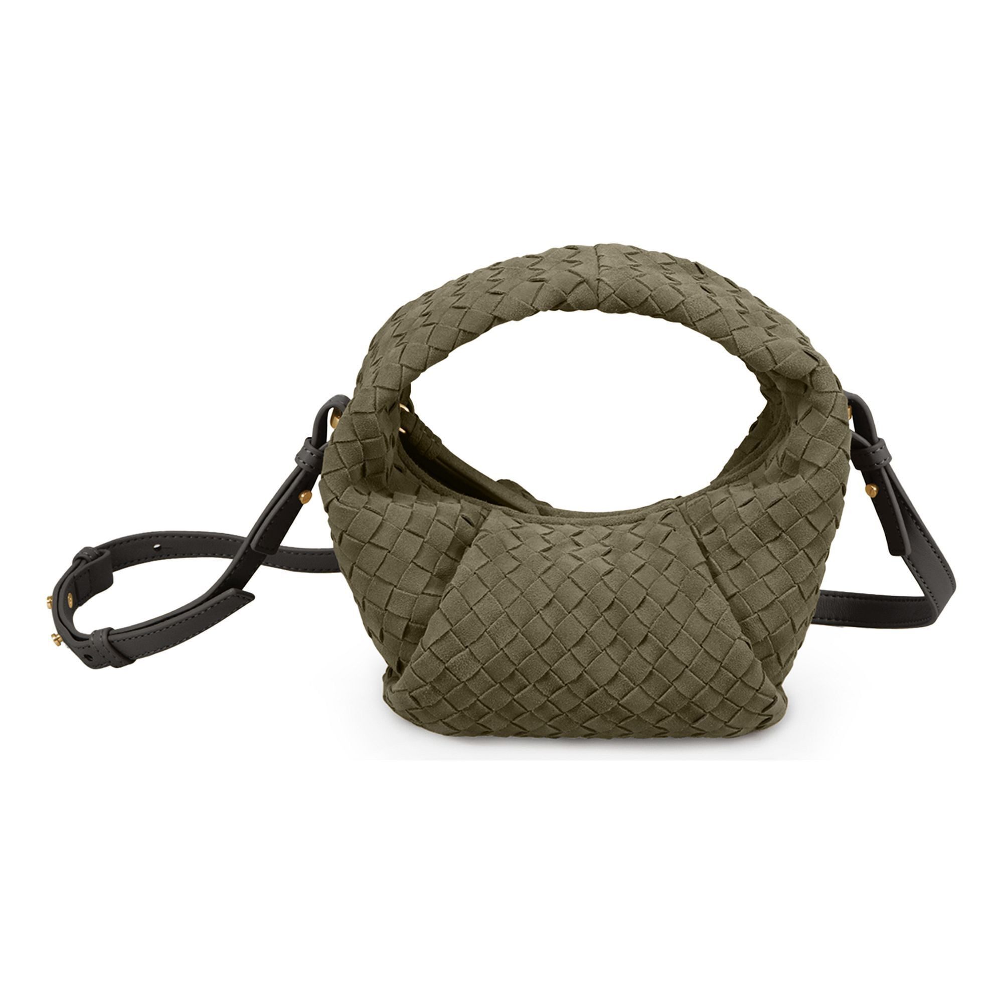 Les Visionnaires Henkeltasche Greta mini weave, Leder