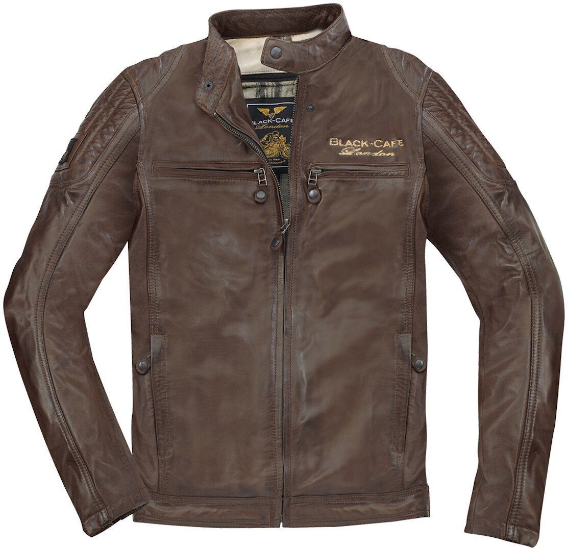 Black-Cafe London Motorradjacke Miami Motorrad Lederjacke protektoren günstig online kaufen