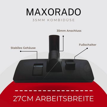 Maxorado Kombidüse Bodendüse Düse Bürste 35mm für Staubsauger Hilti VC VCU 20 40 U M TDA, Zubehör für Nass- und Trockensauger, Industriestaubsauger, (1-tlg), Ersatzteil Bodenbürste Bodendüse DN35