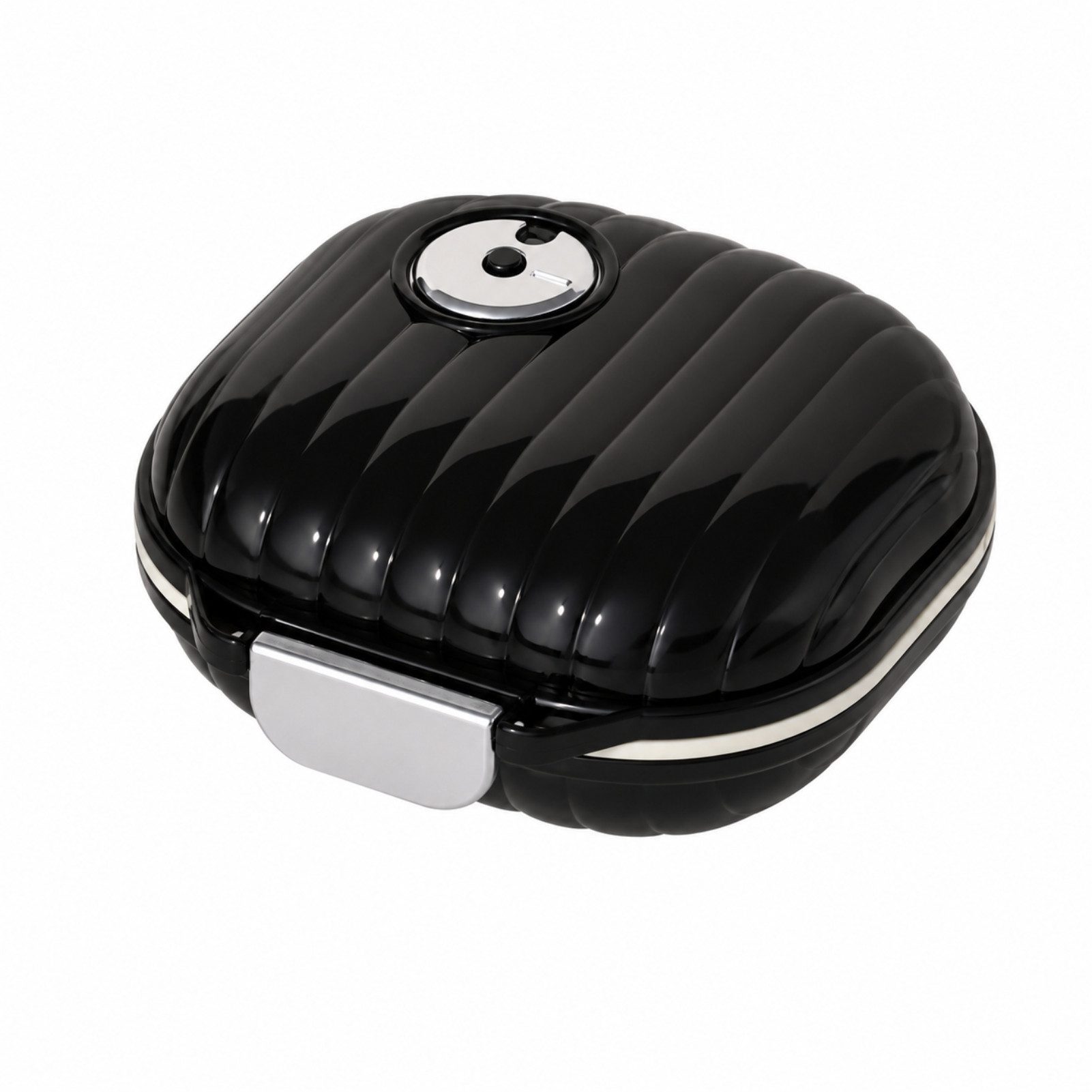 Jumpeak Pillendose tablettenbox 7 tage,pillendose 7 tage,pillendose klein für unterwegs (Muschelförmige Pillendose, Tablettenbox, Luftdicht), Sortierbox, Pillendose, 2 Farben, 2 Größen, Tragbare Pillenbox