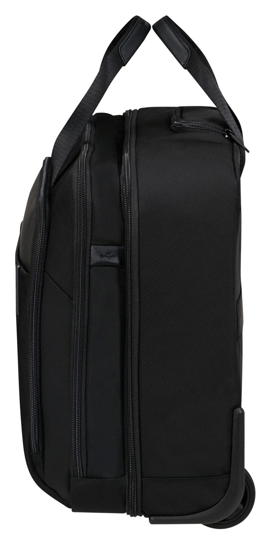 Samsonite Aktentasche EVOSIGHT 17,3'' mit Rollen, Businesstasche mit Rollen und Teleskopstange Trolleyaufstecksystem