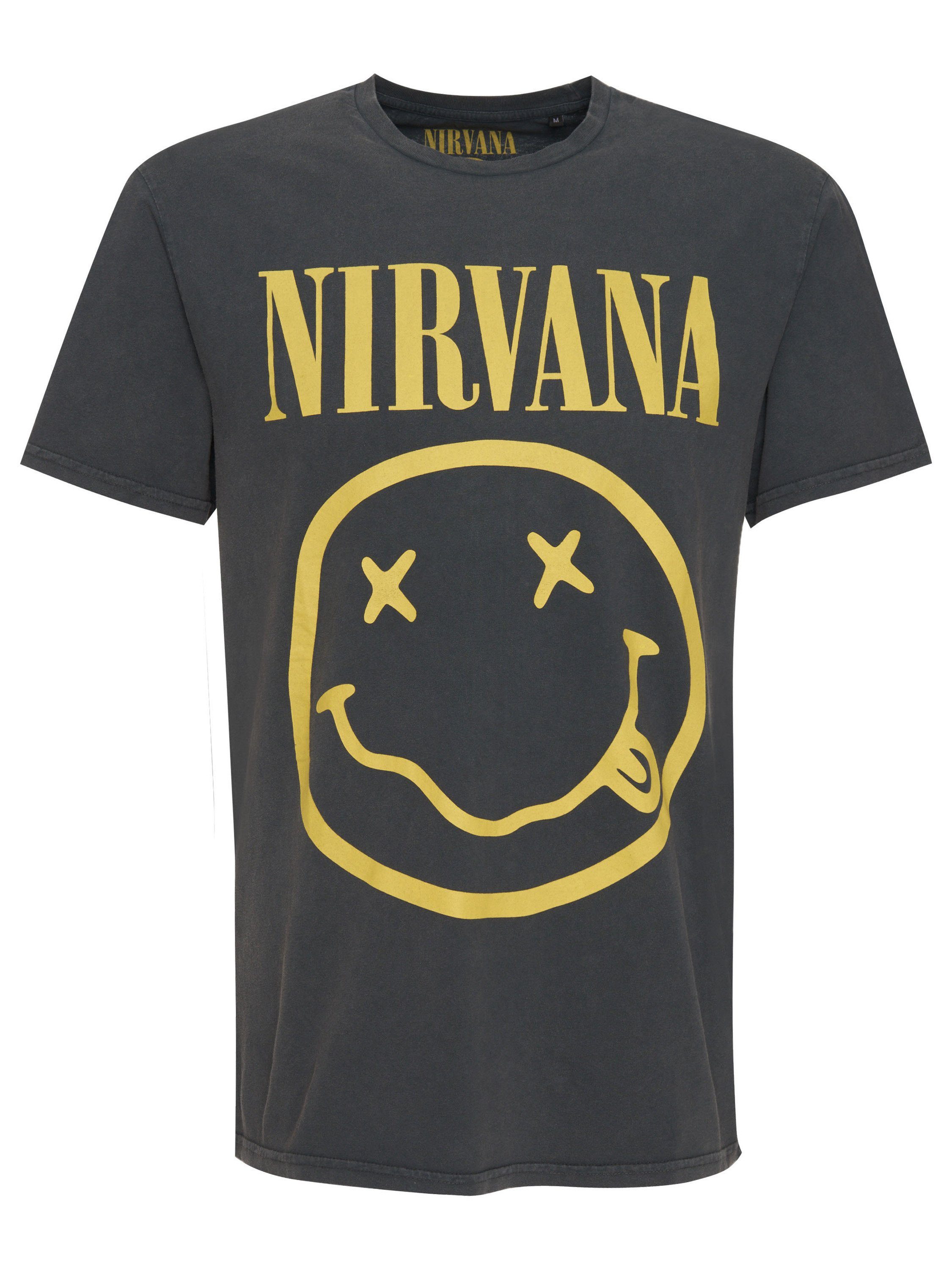 GOTS Face zertifizierte Smiley Bio-Baumwolle Recovered T-Shirt Nirvana