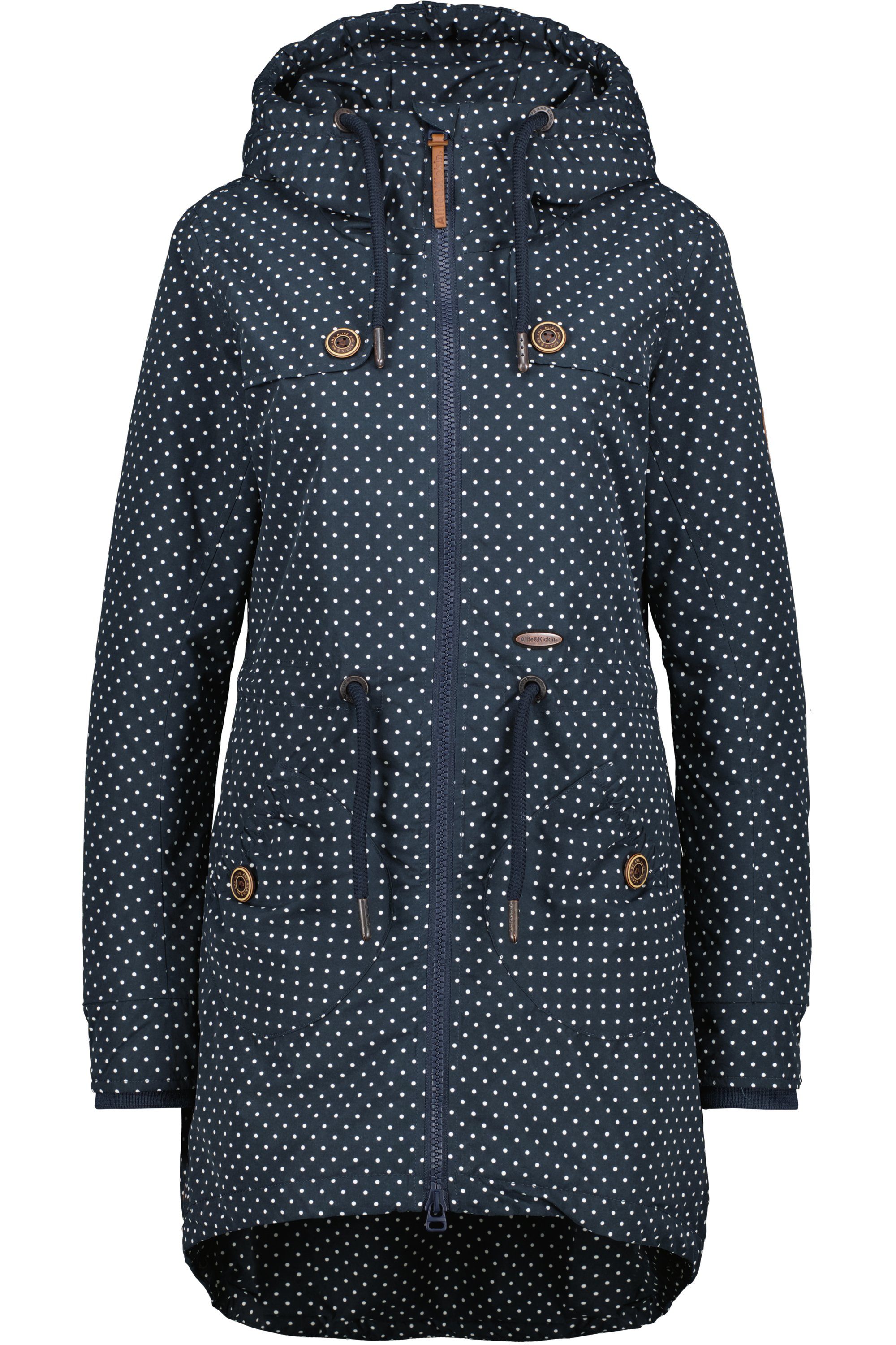 & Jacke Alife Winterjacke, marine gefütterte Jacket Kickin Damen KarlottiAK Winterjacke A