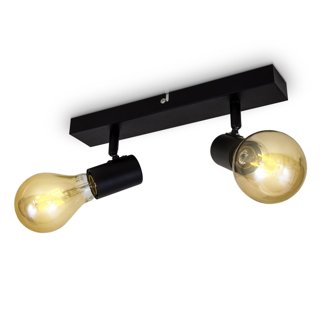B.K.Licht Deckenleuchte Deckenlampe Vintage 60W E27 Schwenkbar - BKL1338, o günstig online kaufen
