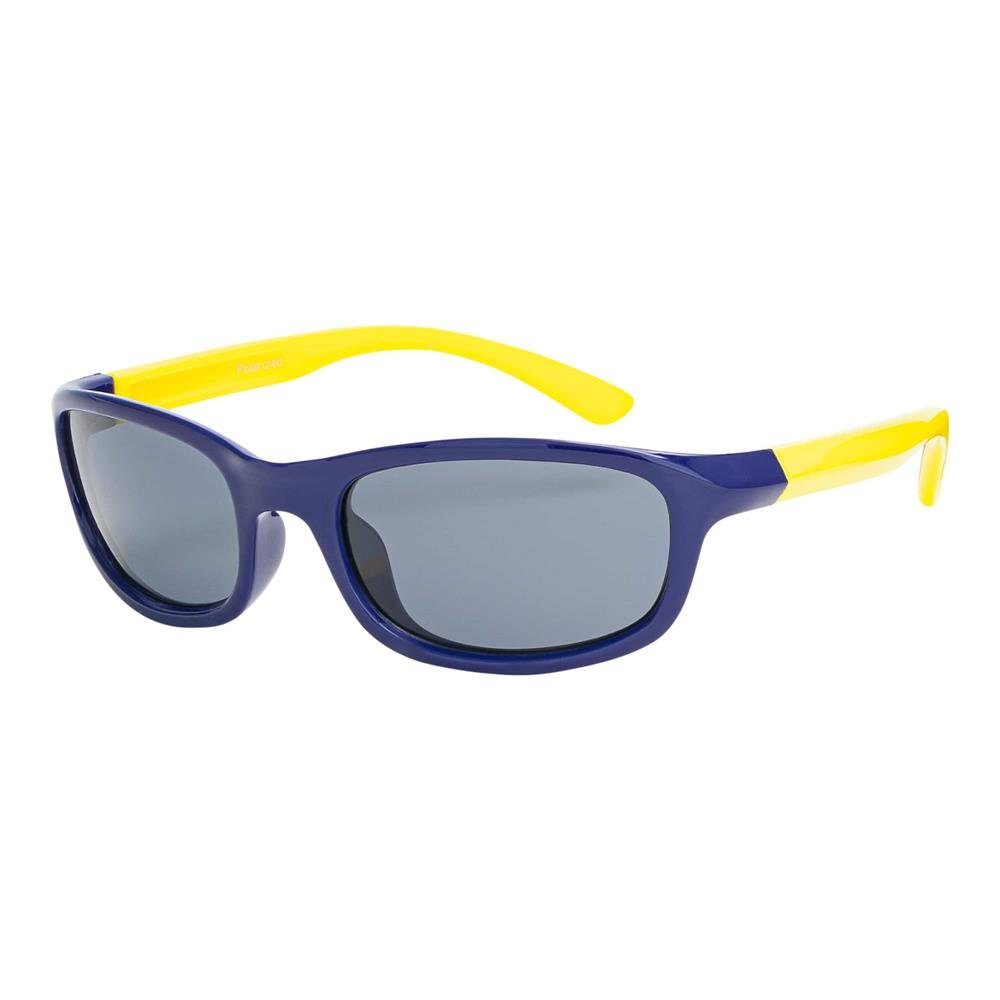 BEZLIT Eyewear Sonnenbrille Jungen Mädchen Kinder Designer Sonnenbrille (1-St) mit polarisierten Linsen Lila-Gelb