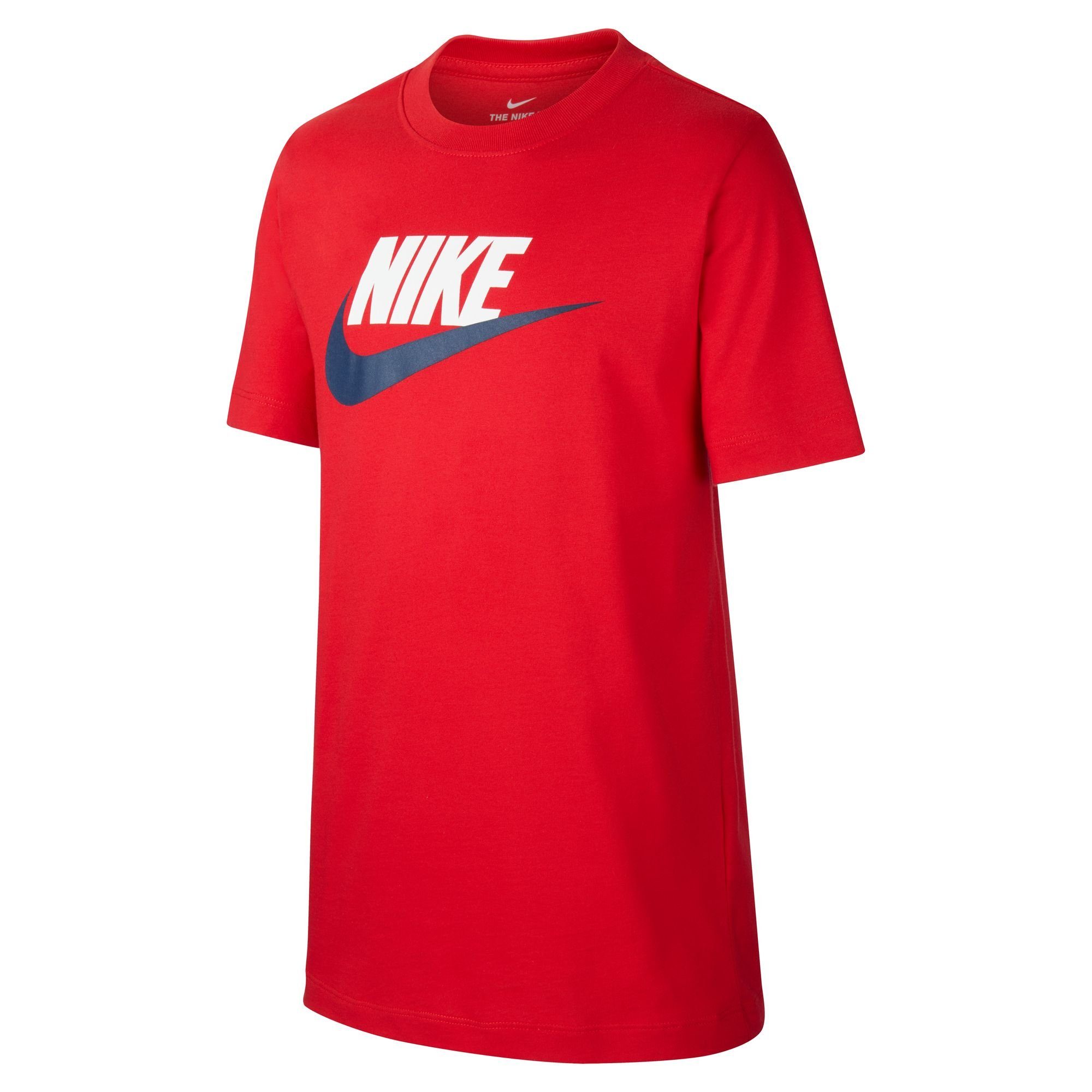 Nike T-SHIRT KIDS' BIG rot Sportswear T-Shirt COTTON