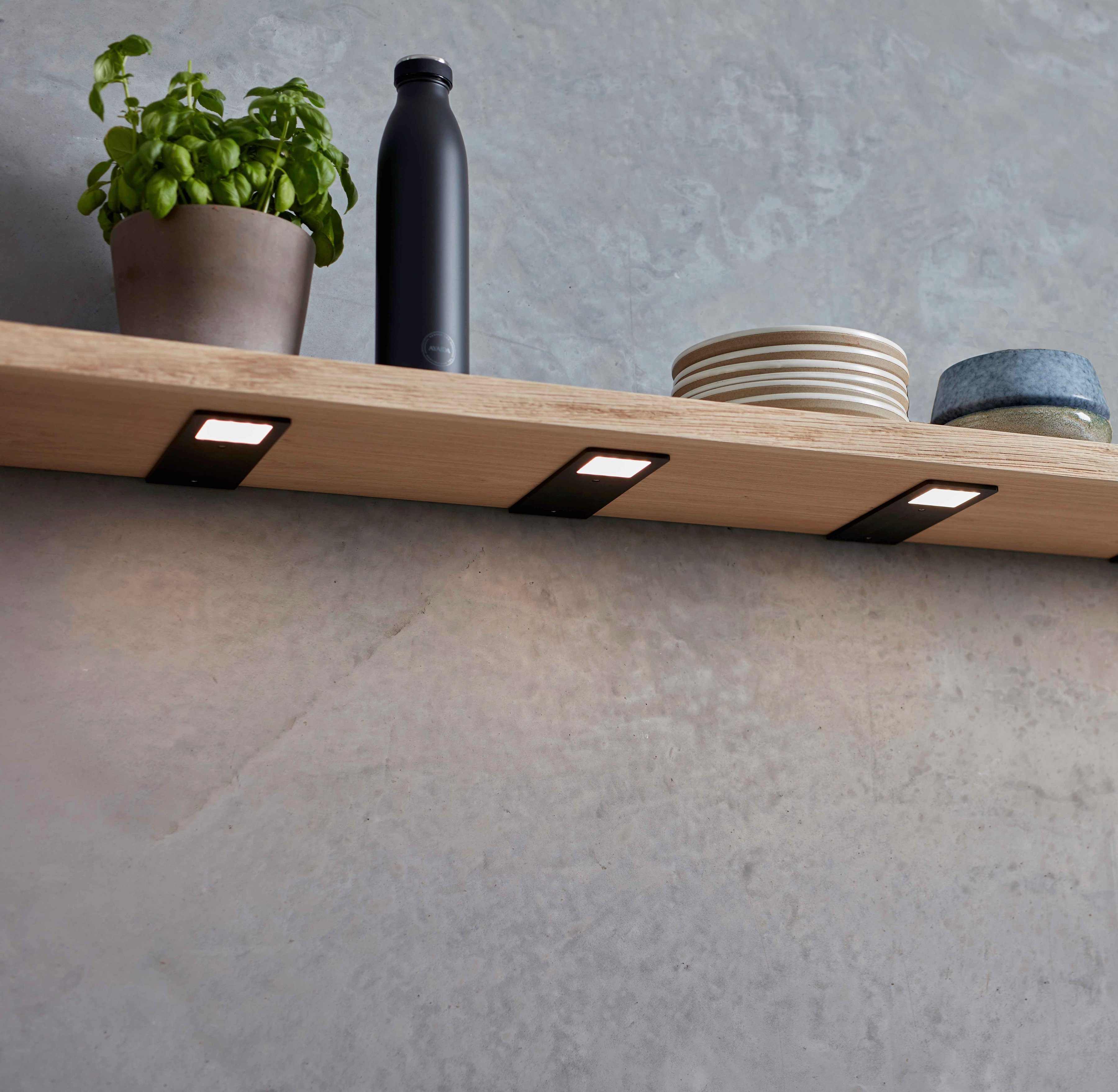 Loevschall LED Unterbauleuchte Stella Led Super Slim light, Dimmfunktion, LED fest integriert, Neutralweiß, große Lichtausbeute, dimmbar