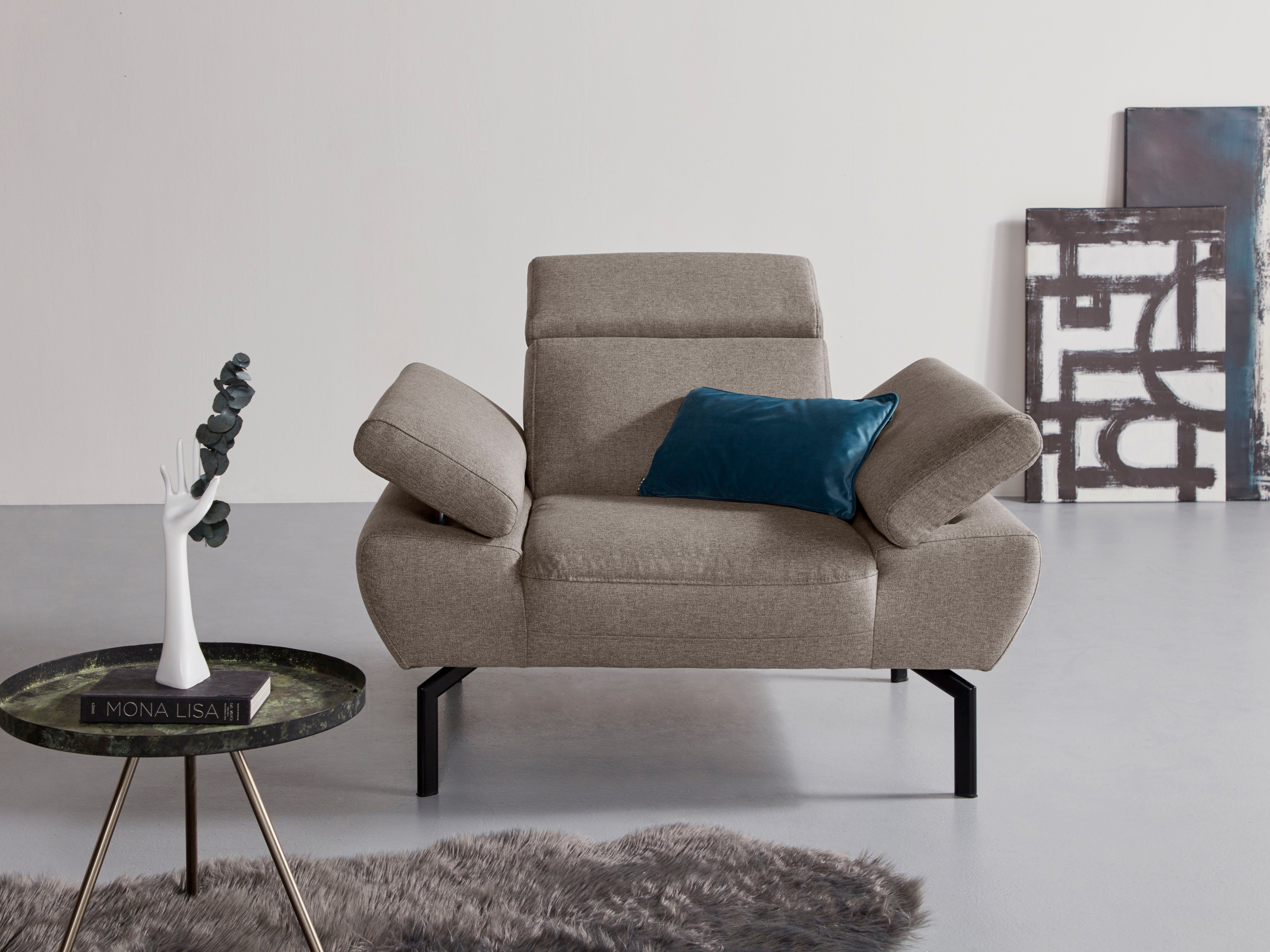 Mode-Online-Shop Places of Sessel Rückenverstellung, Luxus, wahlweise Style in mit Trapino Lederoptik Luxus-Microfaser