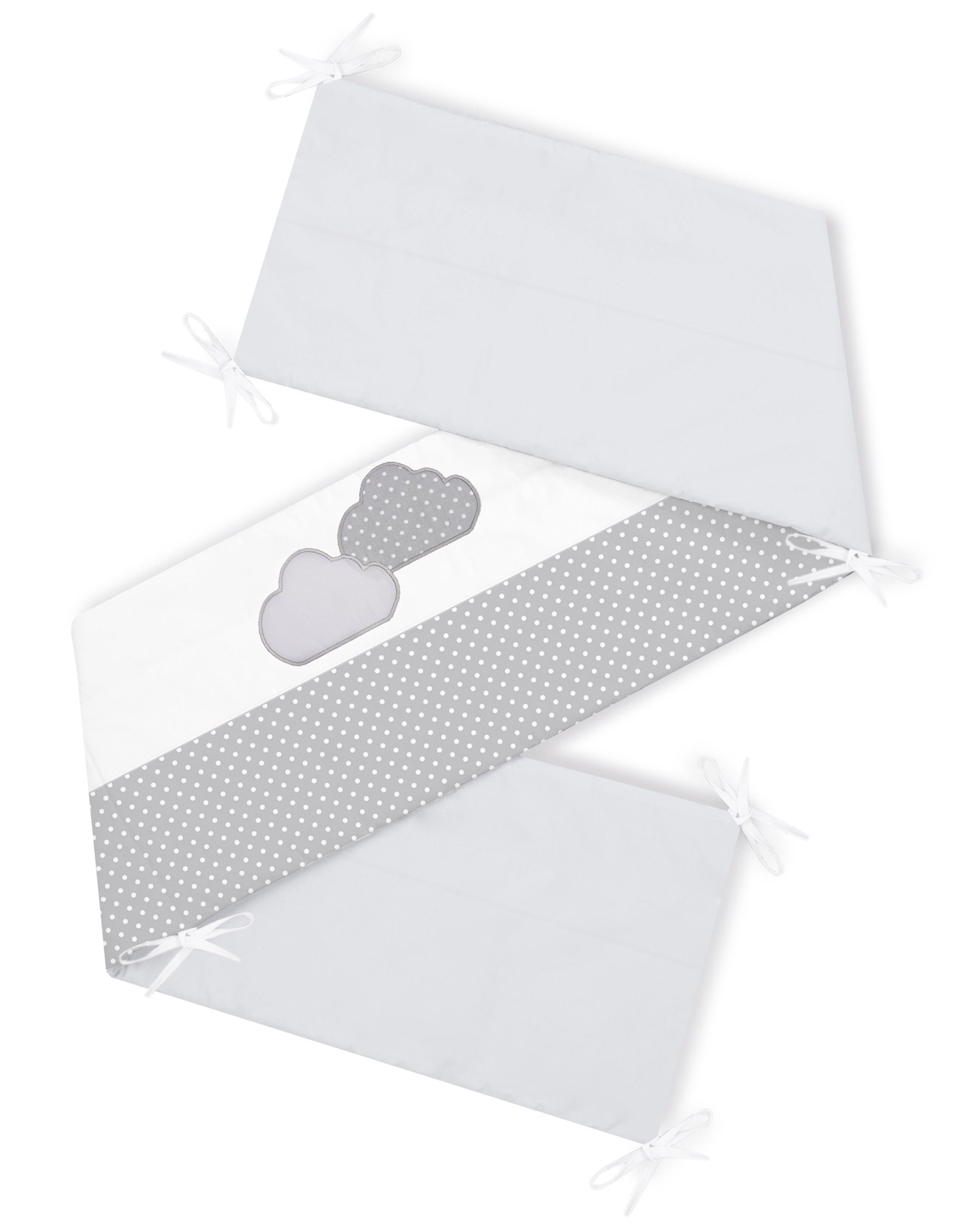 Bettnestchen - Bettumrandung Kopfschutz 180x30 cm für Kinderbett 120x60 geeignet