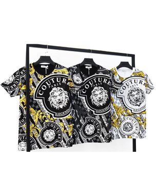 ITALY VIBES T-Shirt - LEONE - Shirt kurzarm - Barock Print - Löwenkopf - Erhältlich in Größe XS - L