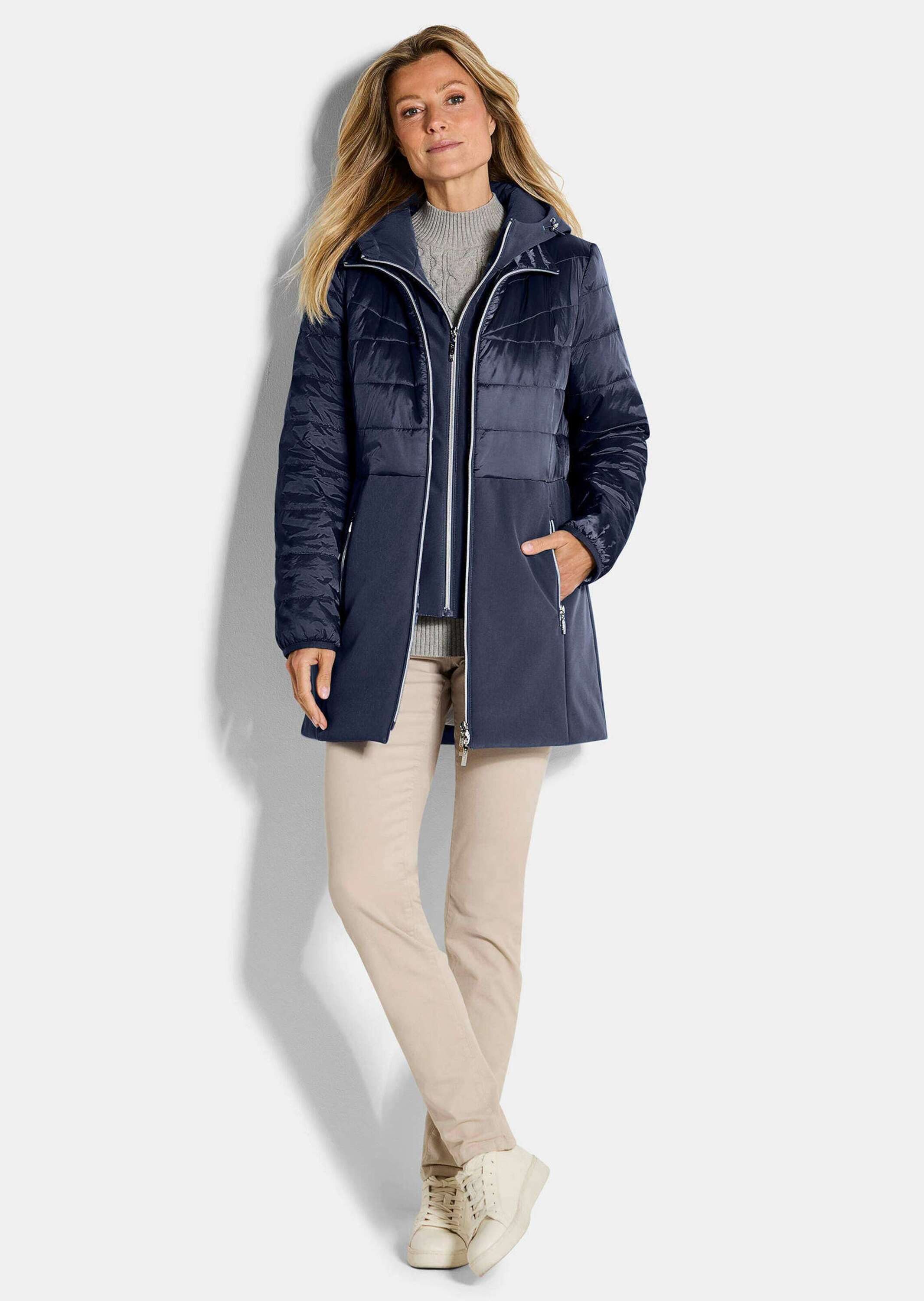 GOLDNER Kurzmantel Steppmantel mit Softshell-Einsatz günstig online kaufen