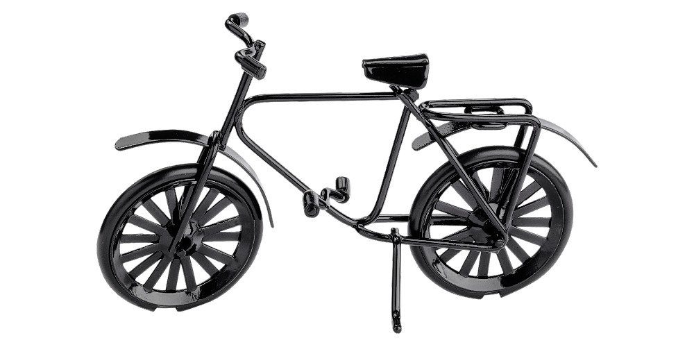 HobbyFun Dekofigur Fahrrad, 9,5 cm x 5,5 cm