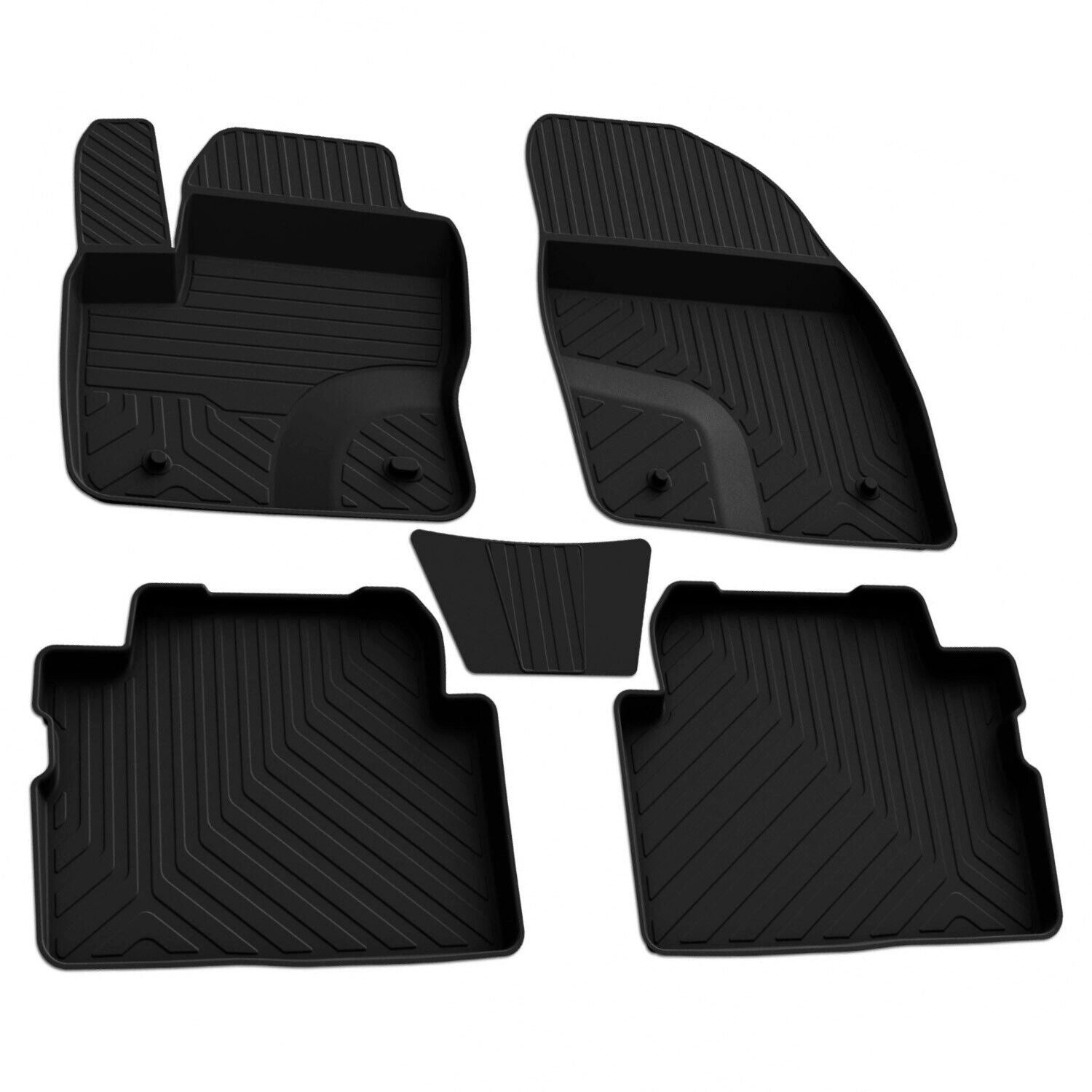 Auto-Fußmatten für Ford Focus C-Max 2002-2010 Gummimatten Schwarz 4x