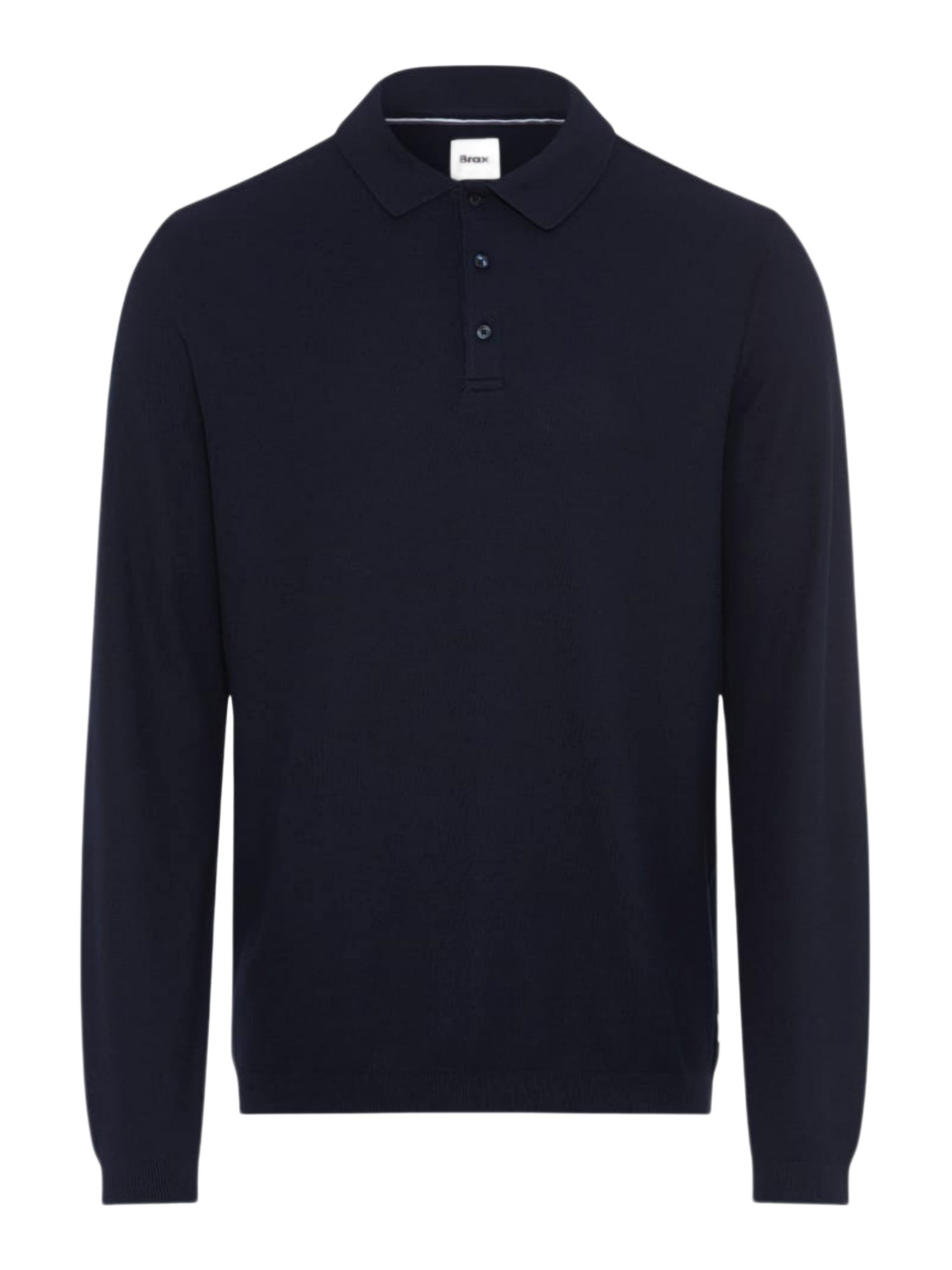 Brax Hoodie blau,Casual,Baumwolle,Unifarben,Polokragen,Lang,Regular Fit