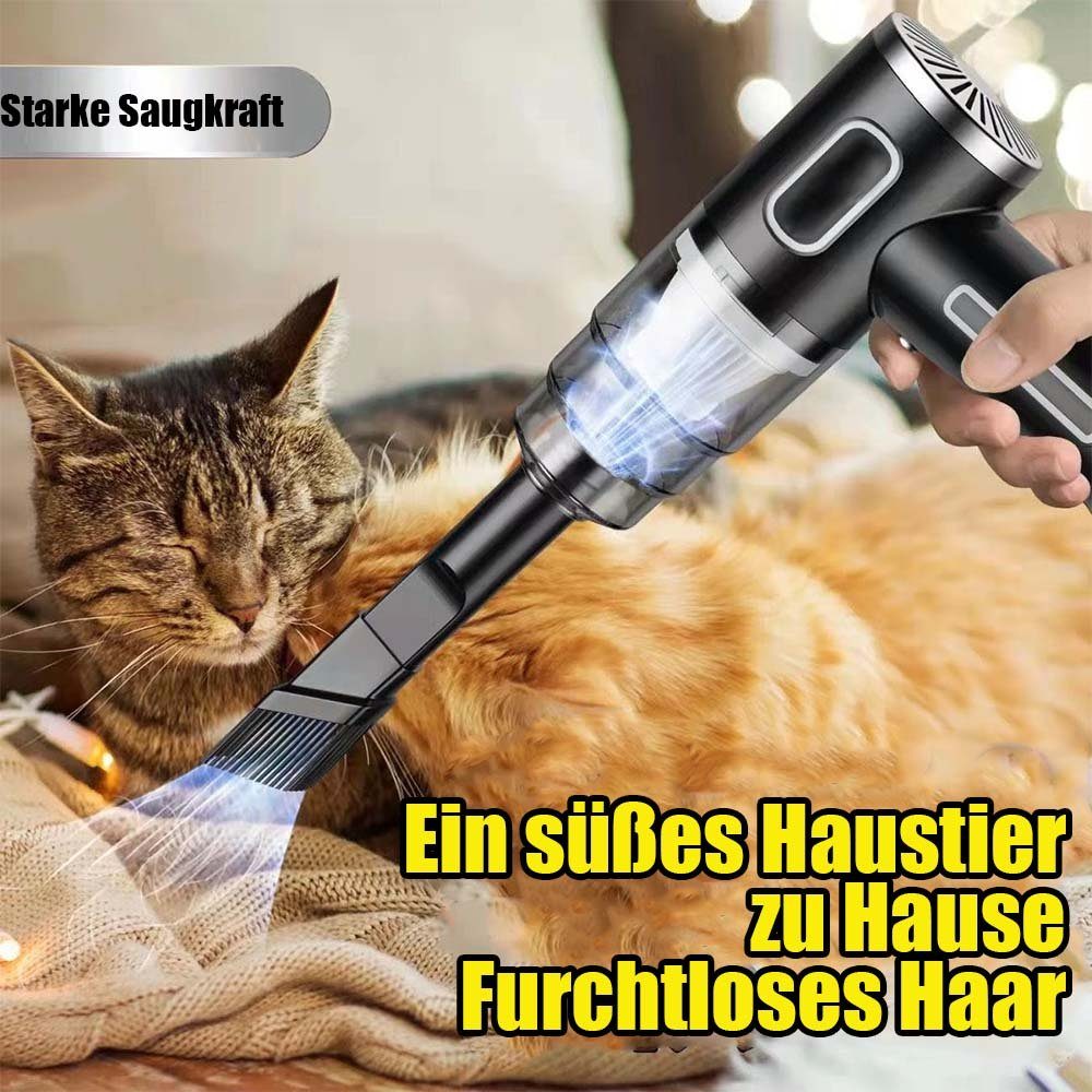 Autostaubsauger Handstaubsauger MOUTEN mit wiederaufladbarer Kabelloser tragbarer Kabelloser, Akku-Handstaubsauger Grün 12000PA,