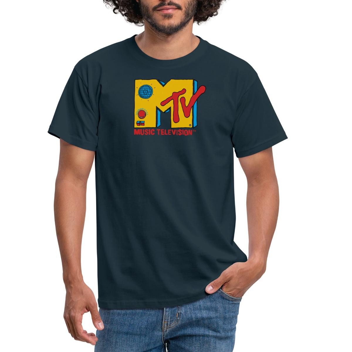 Spreadshirt T-Shirt MTV Music Television Radio-Logo günstig online kaufen