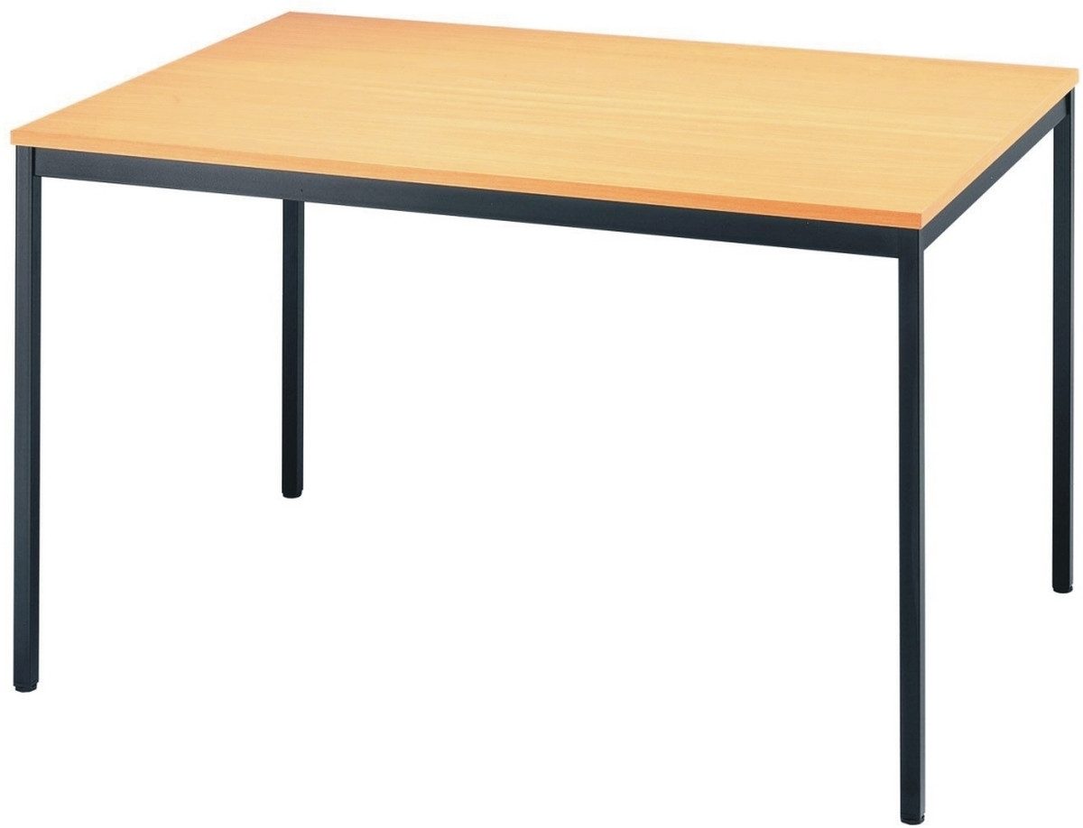 HAMMERBACHER Konferenztisch Besprechungstisch 1200x800mm buche/schwarz