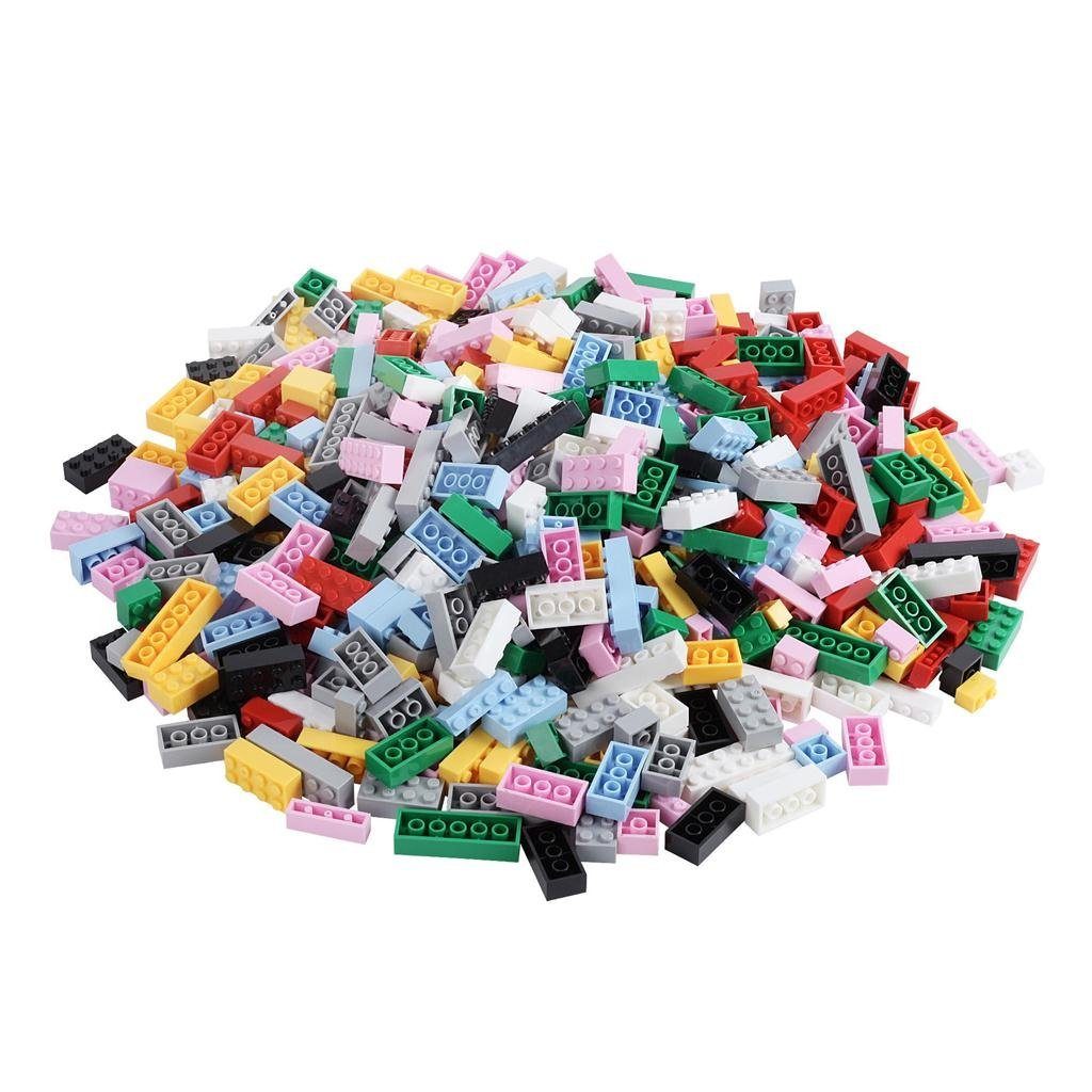 Katara XL Box-Set mit 1264 Bausteinen + 2 Platten + Box Konstruktionsspielsteine, (4er Set), Bunt, 100% Kompatibel Sluban, Papimax, Q-Bricks, LEGO®
