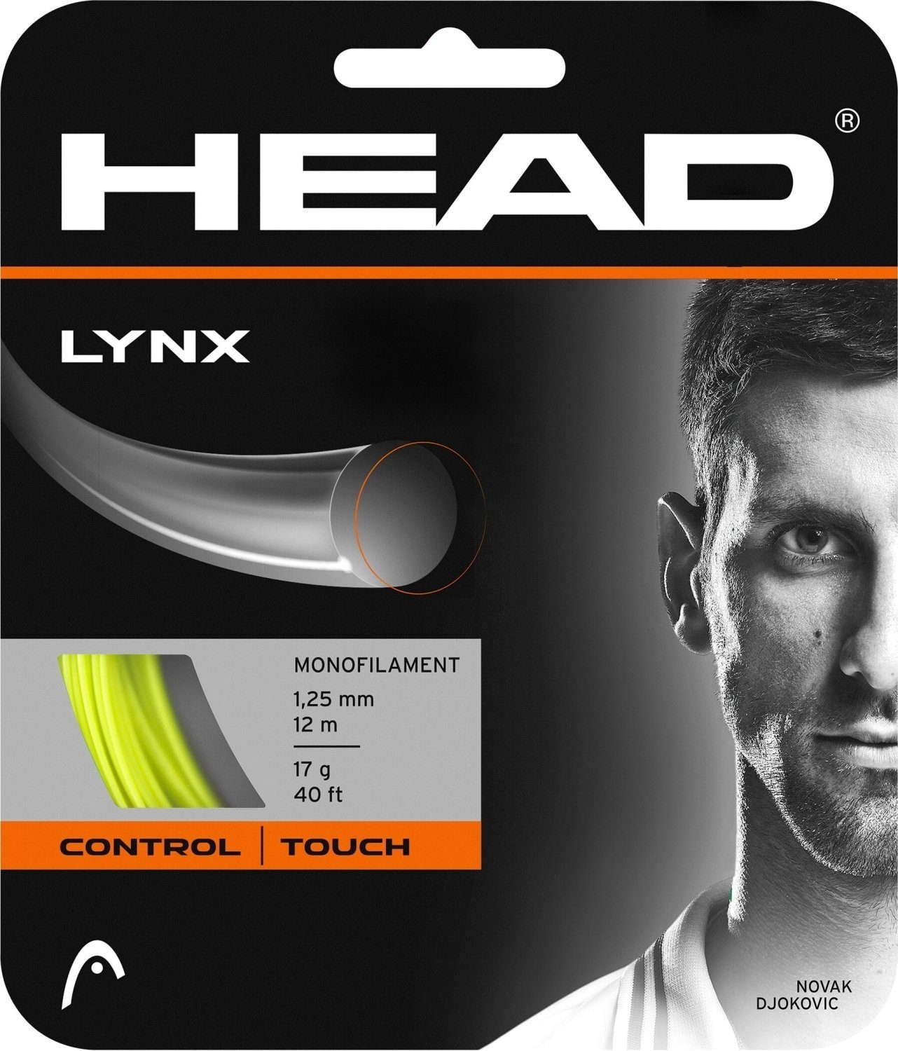 Head Tennissaite Tennisseiten-Paar »Lynx« gelb