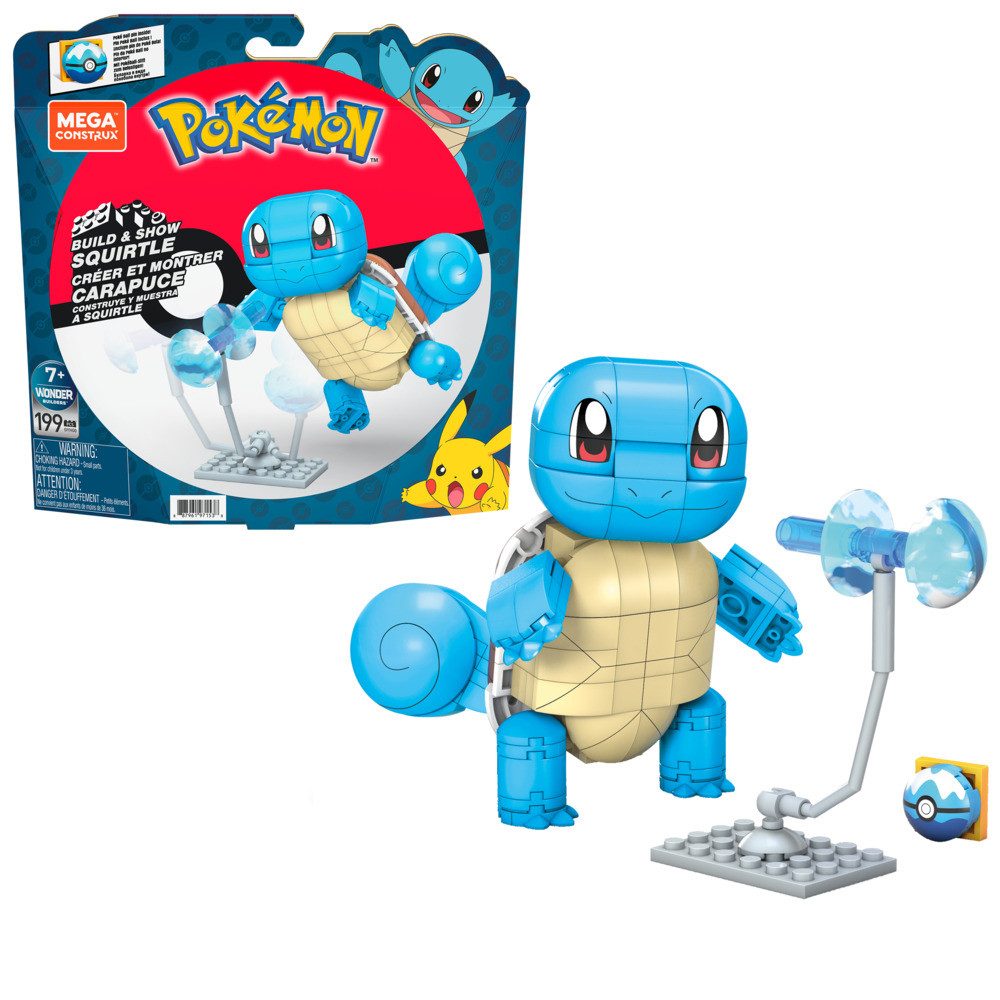 Mattel® MEGA CONSTRUX Bausteine Pokémon Shiggy Konstruktionsspielsteine