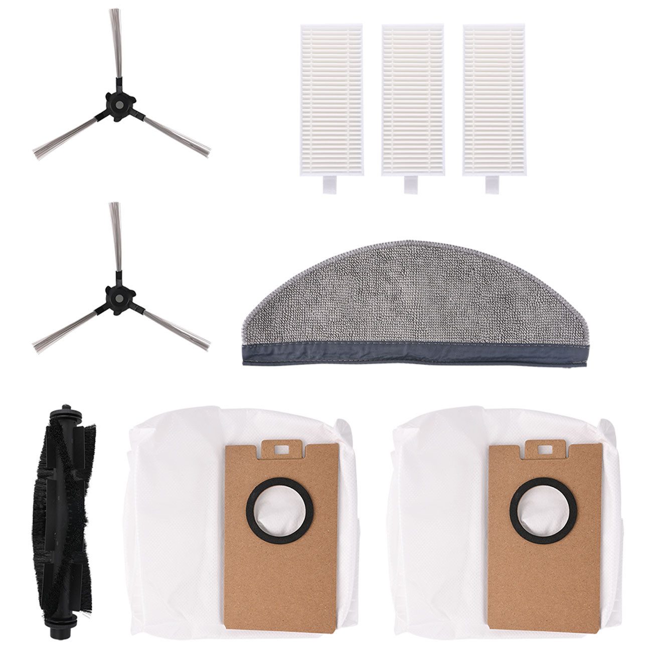 shop'n smile ideoon Staubsaugerdüsen-Set Ersatzteil-Set für Saug-Wisch-Roboter CH11056 & CH11065, Zubehör für für den Ultimativen Saug-Wisch-Roboter CH11056 & CH11065, Original Zubehör