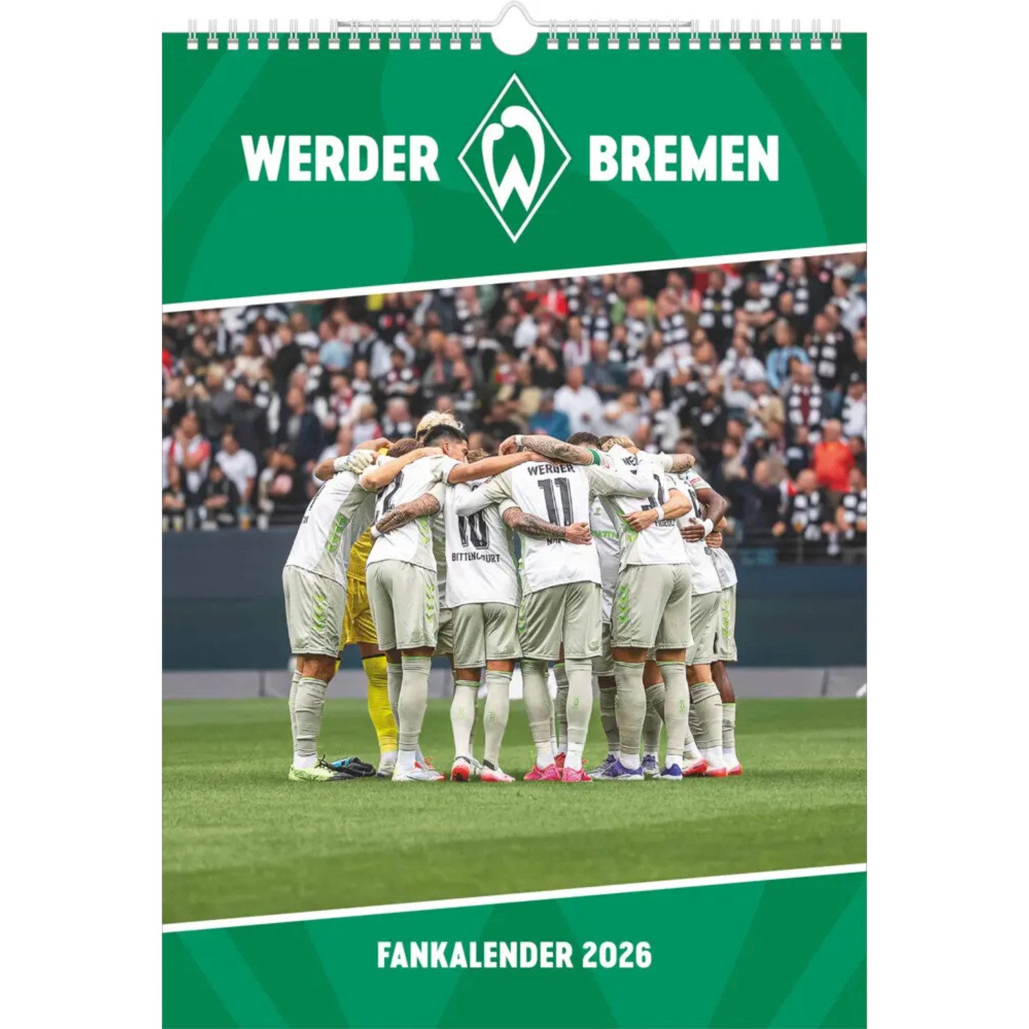 NEUMANN Wandkalender N Neumann - Werder Bremen 2026 - Wandkalender A3 (30x42 cm) mit 12...
