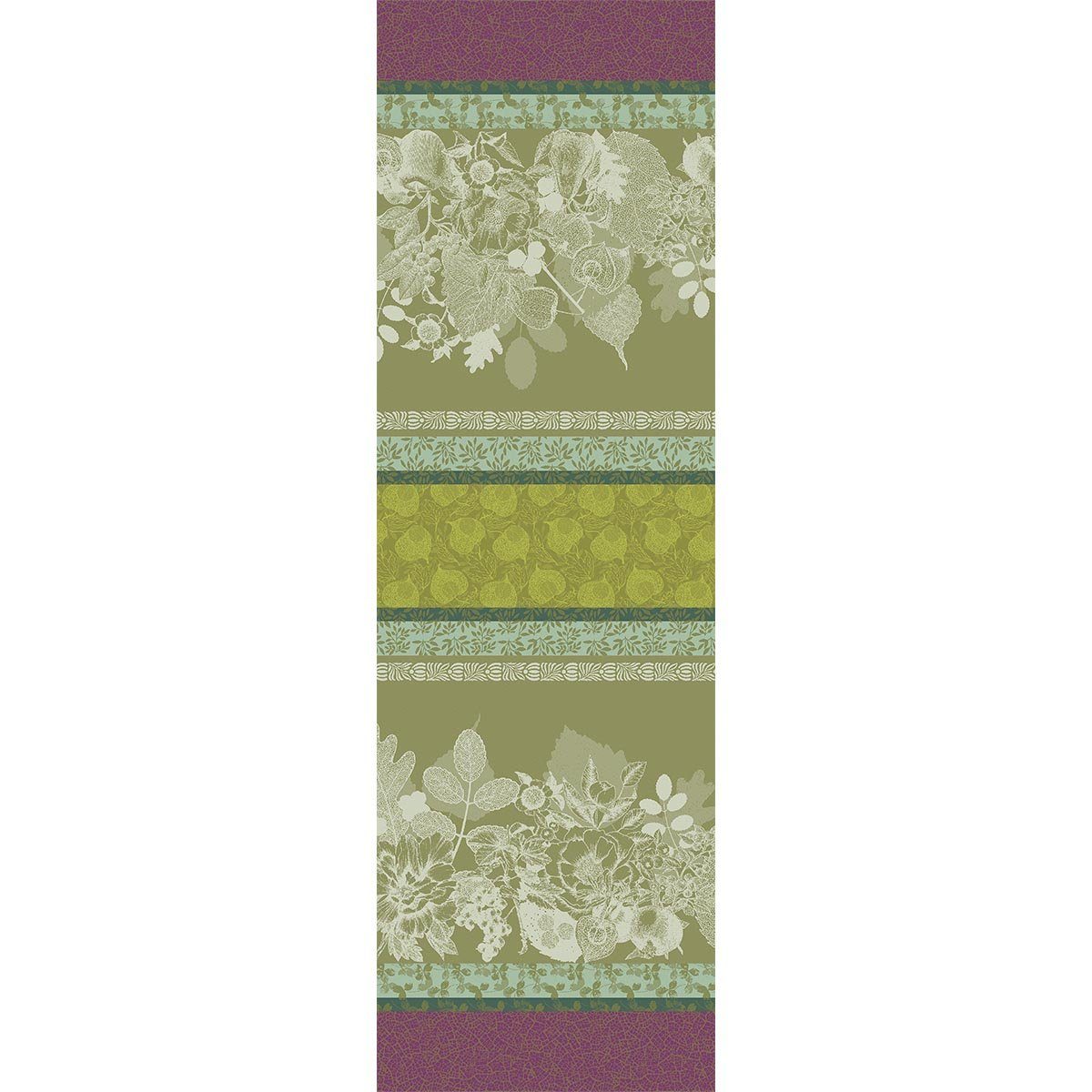 Garnier Thiebaut Узкие скатерти Узкие скатерти Mille Botanique Mousse 55x155 cm, jacquard-gewebt