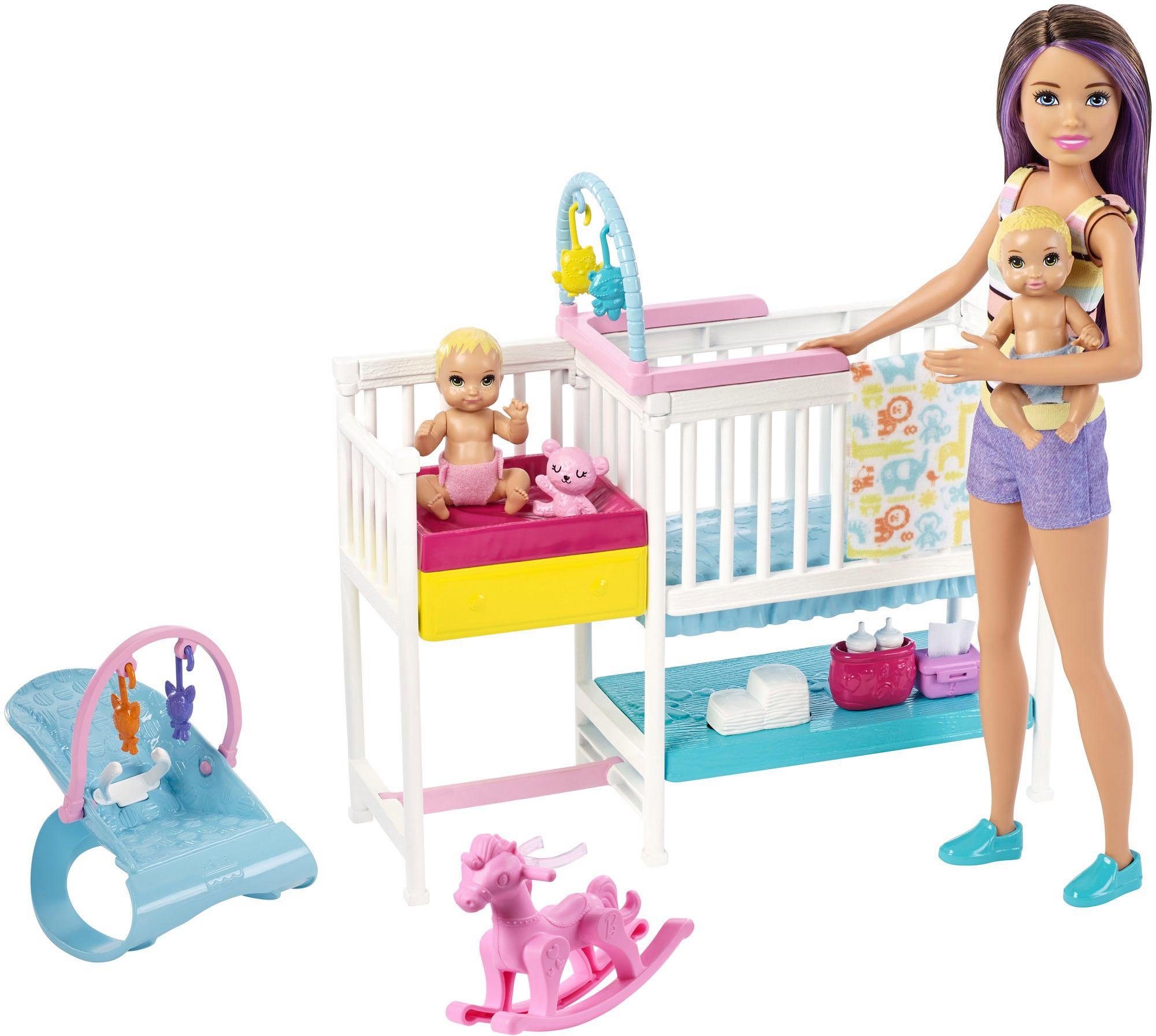 Barbie Anziehpuppe Skipper Babysitters Kinderzimmer-Spielset, inklusive Puppen