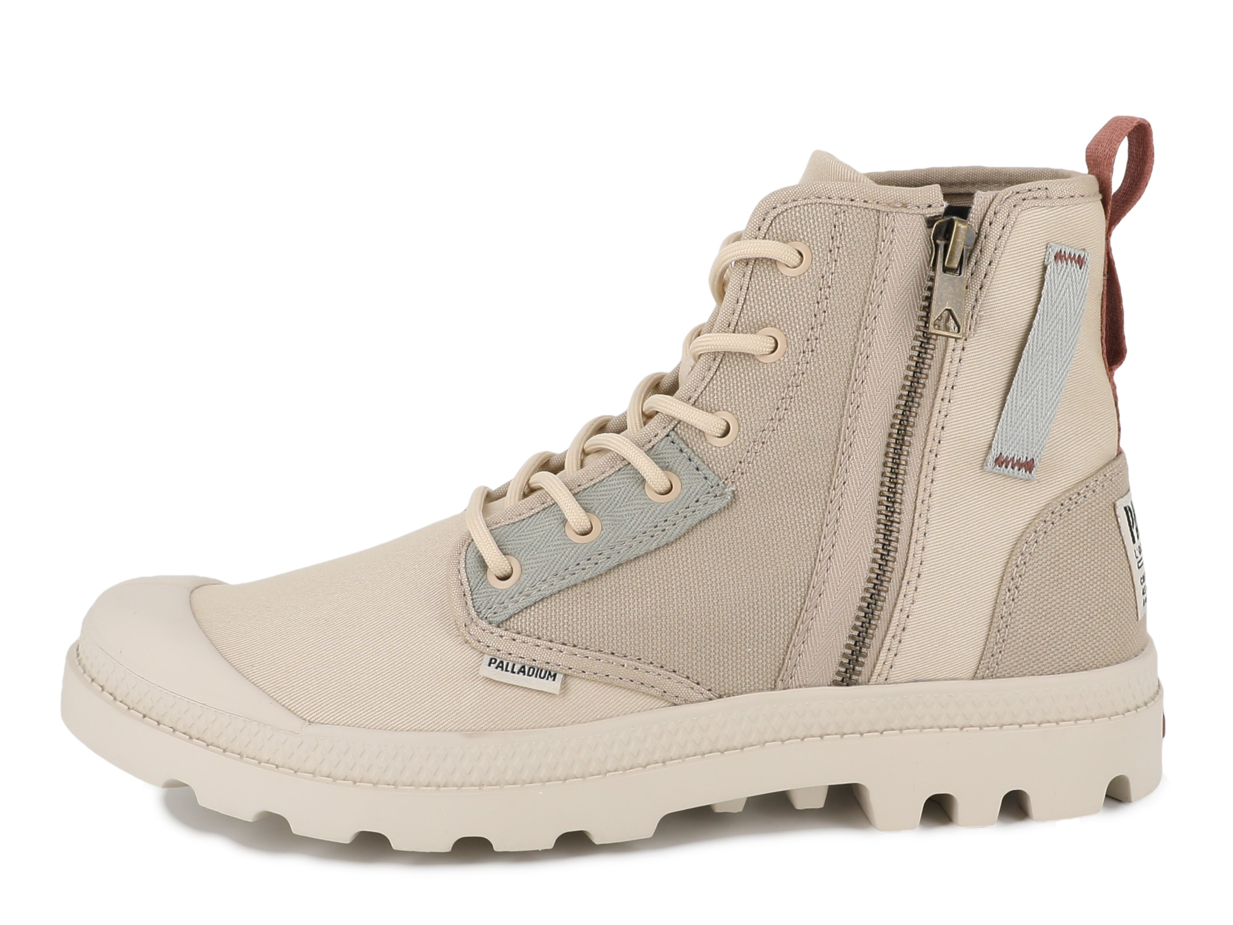 Palladium PAMPA DETROIT ZIP SU Schnürboots Schnürstiefel, Schnürstiefelette aus Canvas mit Reißverschluss