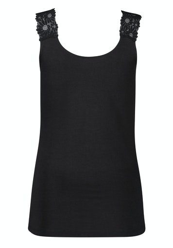 Skiny Unterhemd CottonLace Essentials (1-St) black