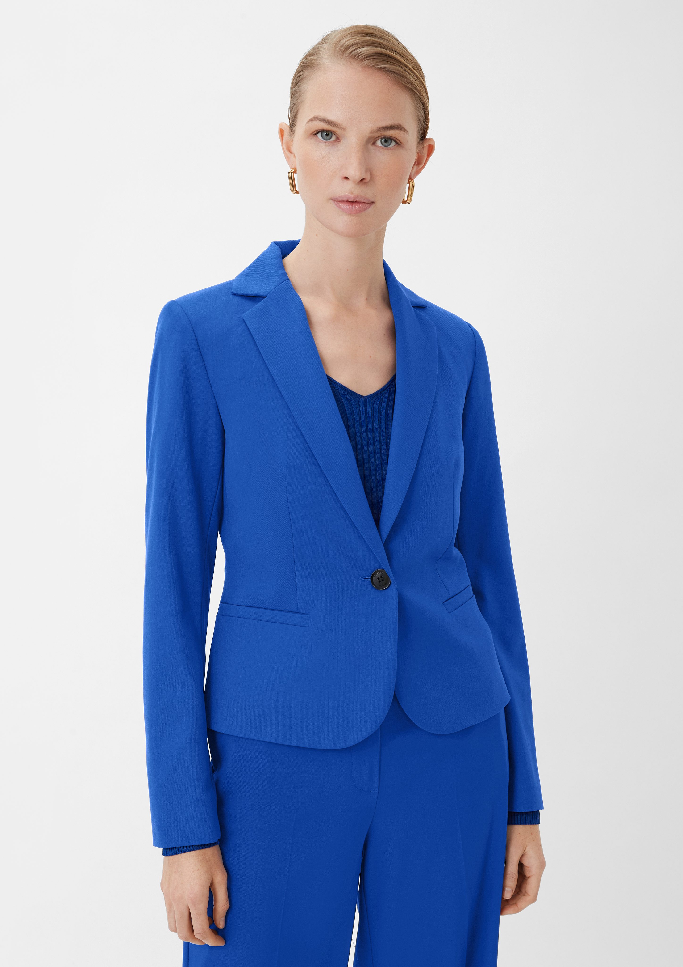 Blusenblazer Blazer mit taillierter Passform