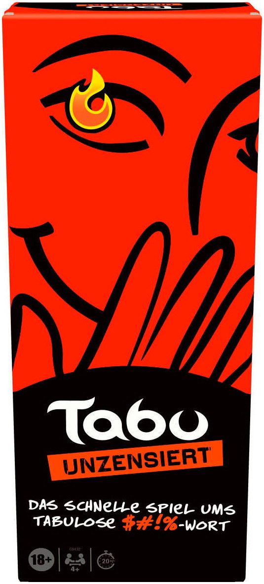 Hasbro Spiel Tabu Unzensiert, Partyspiel für Erwachsene