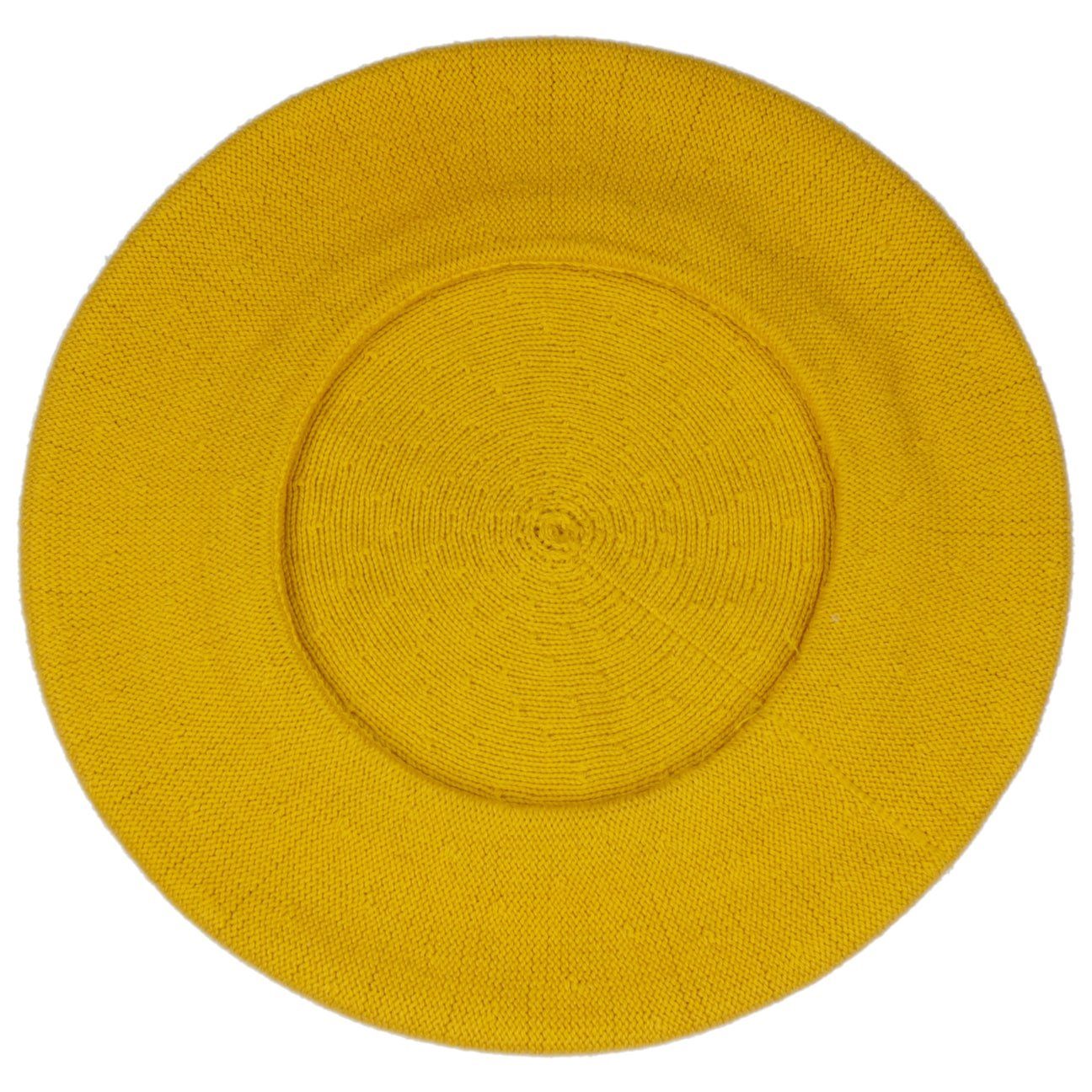 Made Italy Baskenmütze Lipodo in Damenbaske, gelb (1-St)