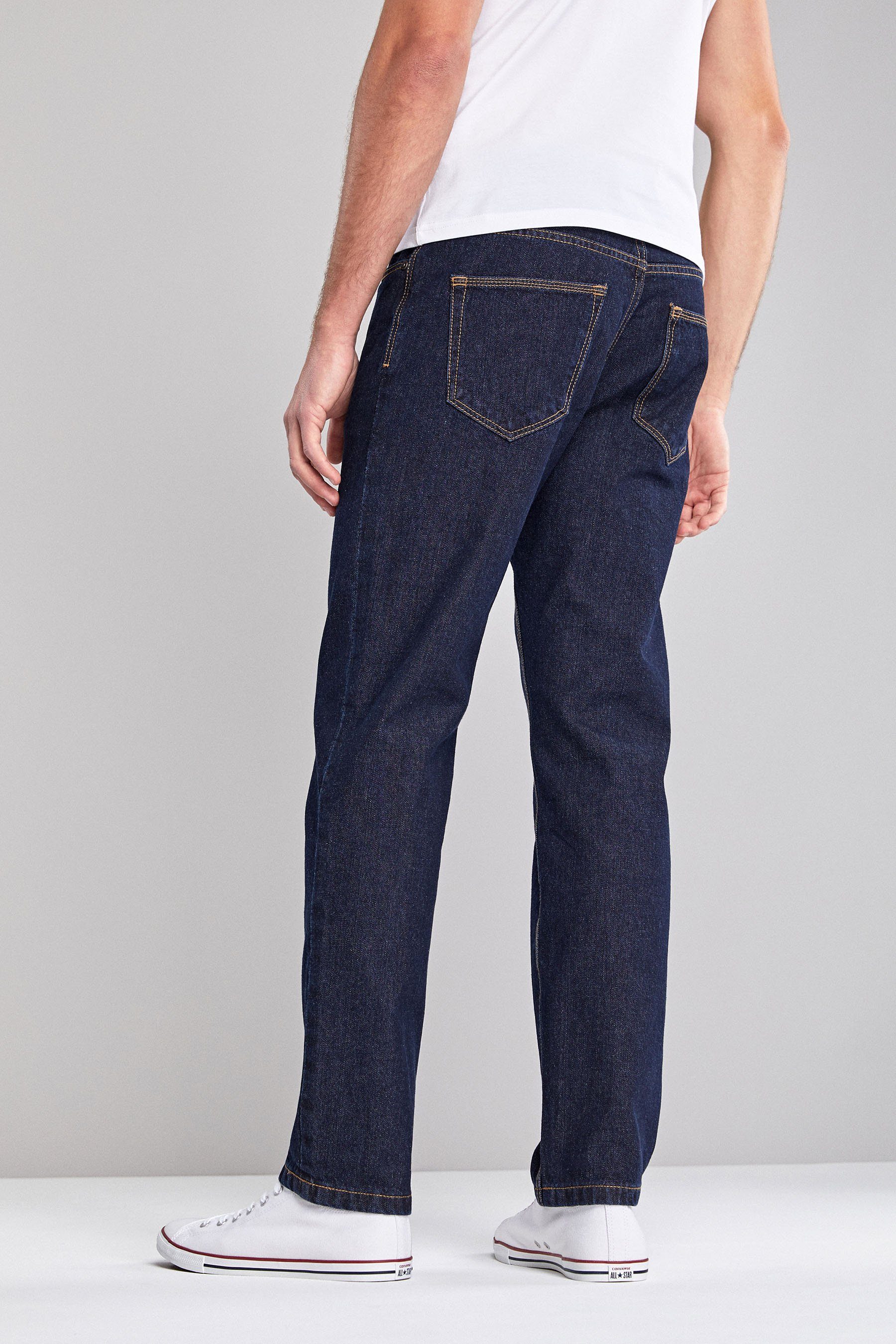 Next Straight-Jeans Authentische Straight Fit Jeans, 100 % Baumwolle (1-tlg günstig online kaufen