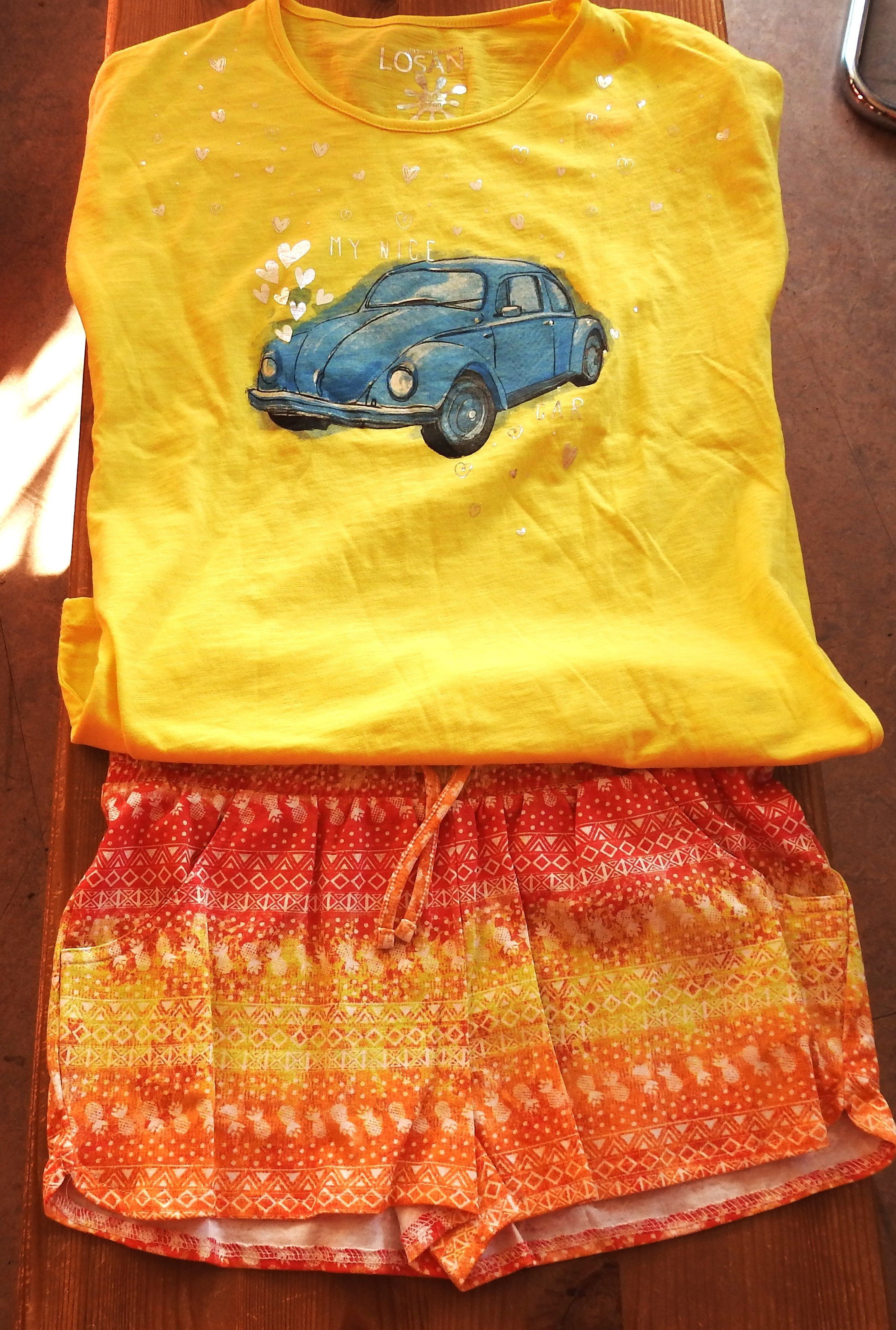 LOSAN Shirt & Shorts Tutti Frutti gelb