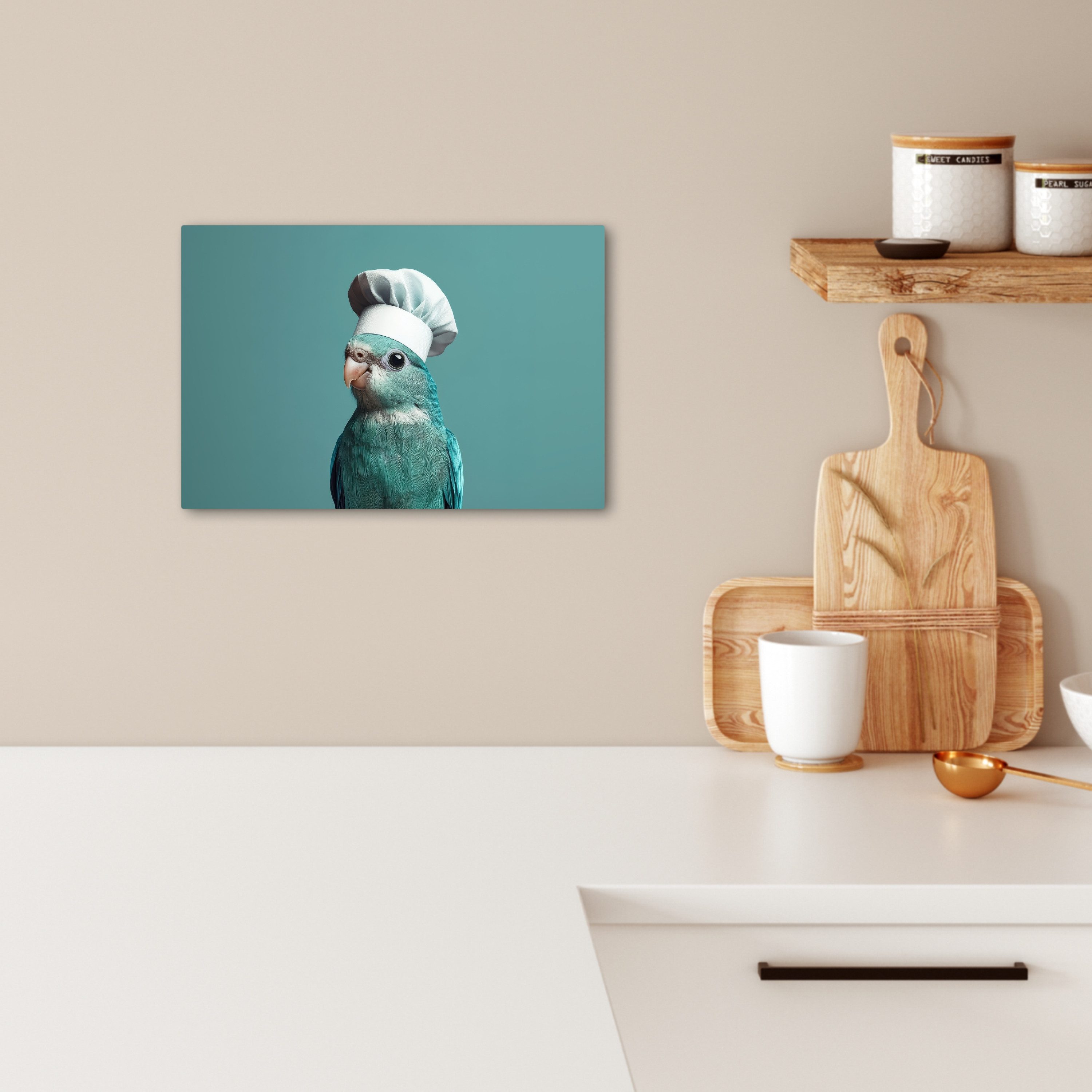 OneMillionCanvasses® Leinwandbild Wellensittich - Vogel - günstig online kaufen