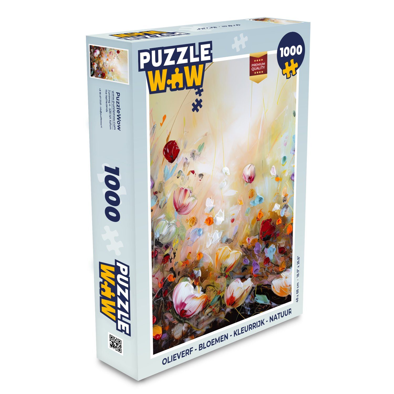 Puzzle Ölfarbe - Blumen - Farbenfroh - Natur
